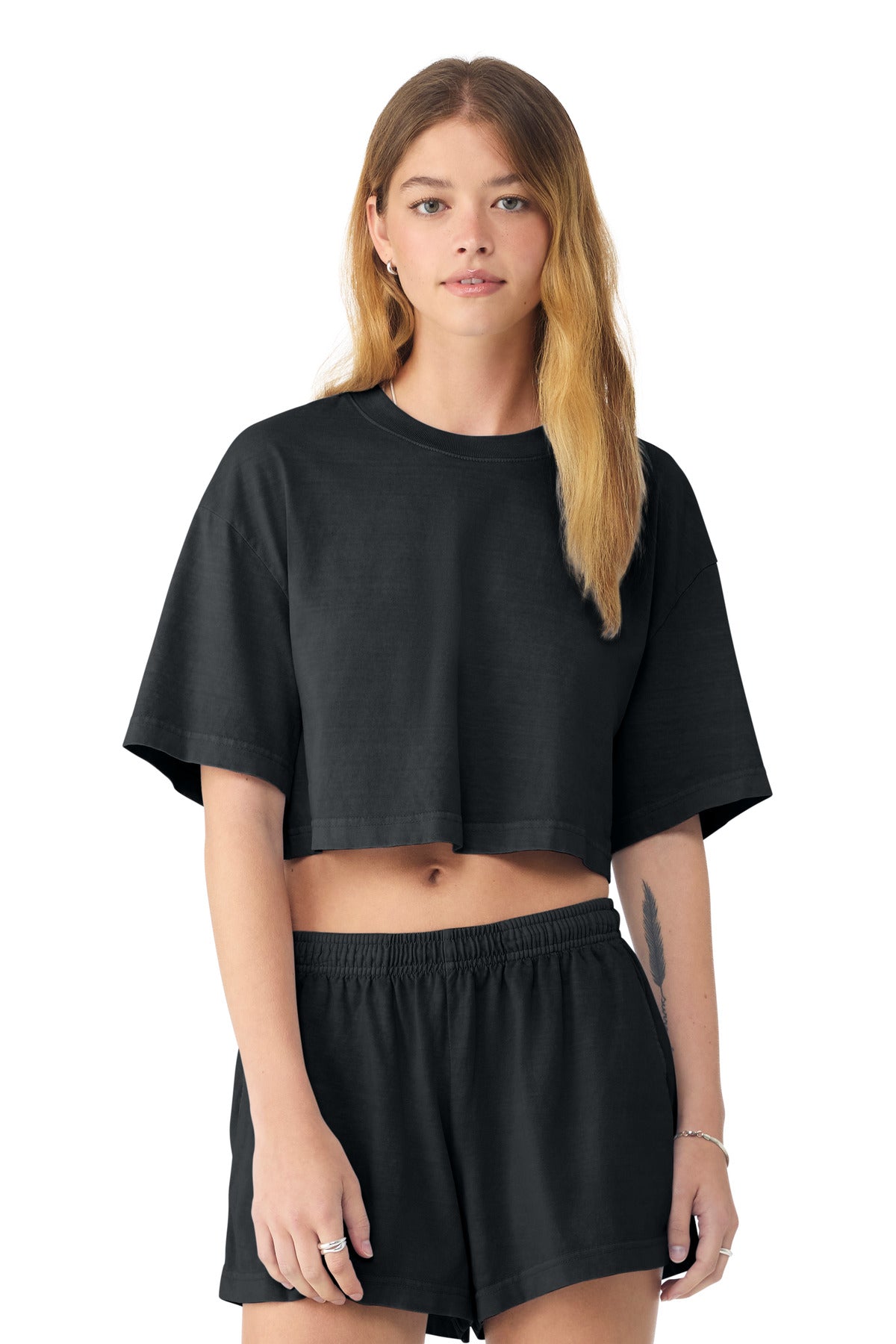 BELLA+CANVAS® Women's Heavyweight Garment-Dyed Cropped Tee BC6882GD