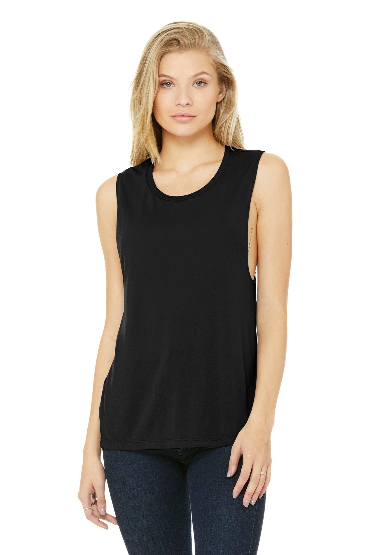 BELLA+CANVAS Women's Flowy Scoop Muscle Tank