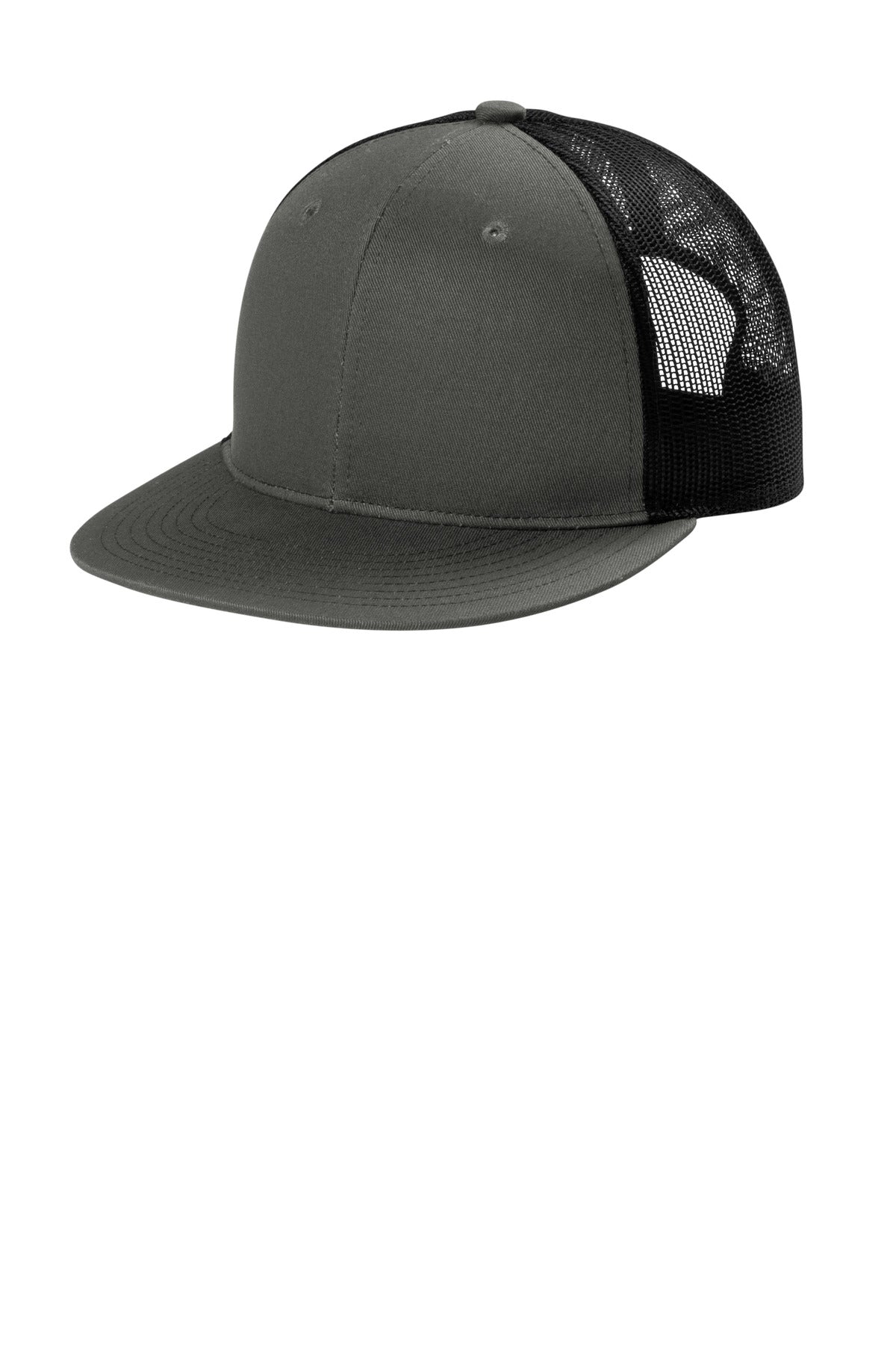 Port Authority® Snapback Flat Bill Trucker Cap C407