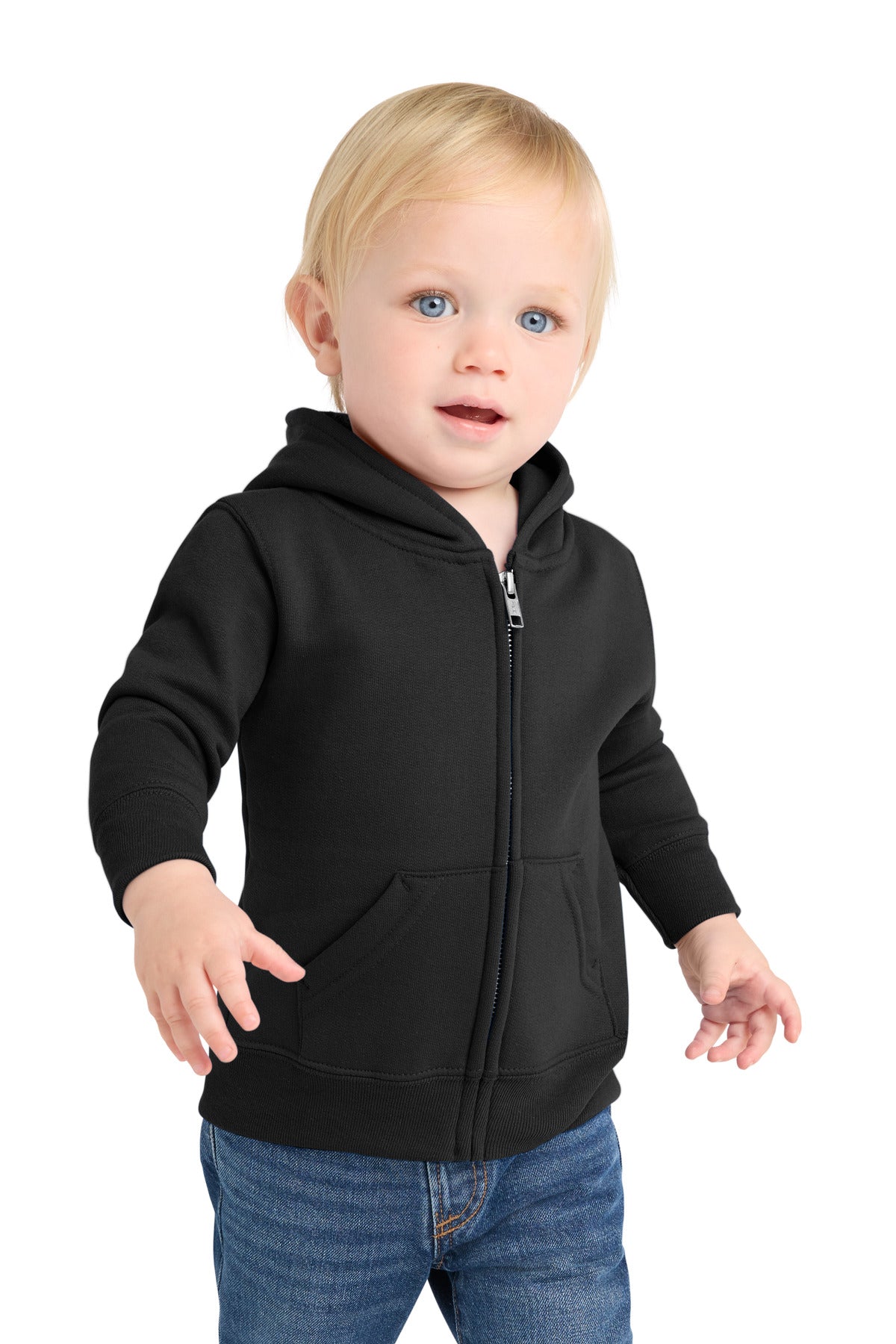 Port & Co® Infant Core Fleece Full-Zip Hooded Sweatshirt. CAR78IZH