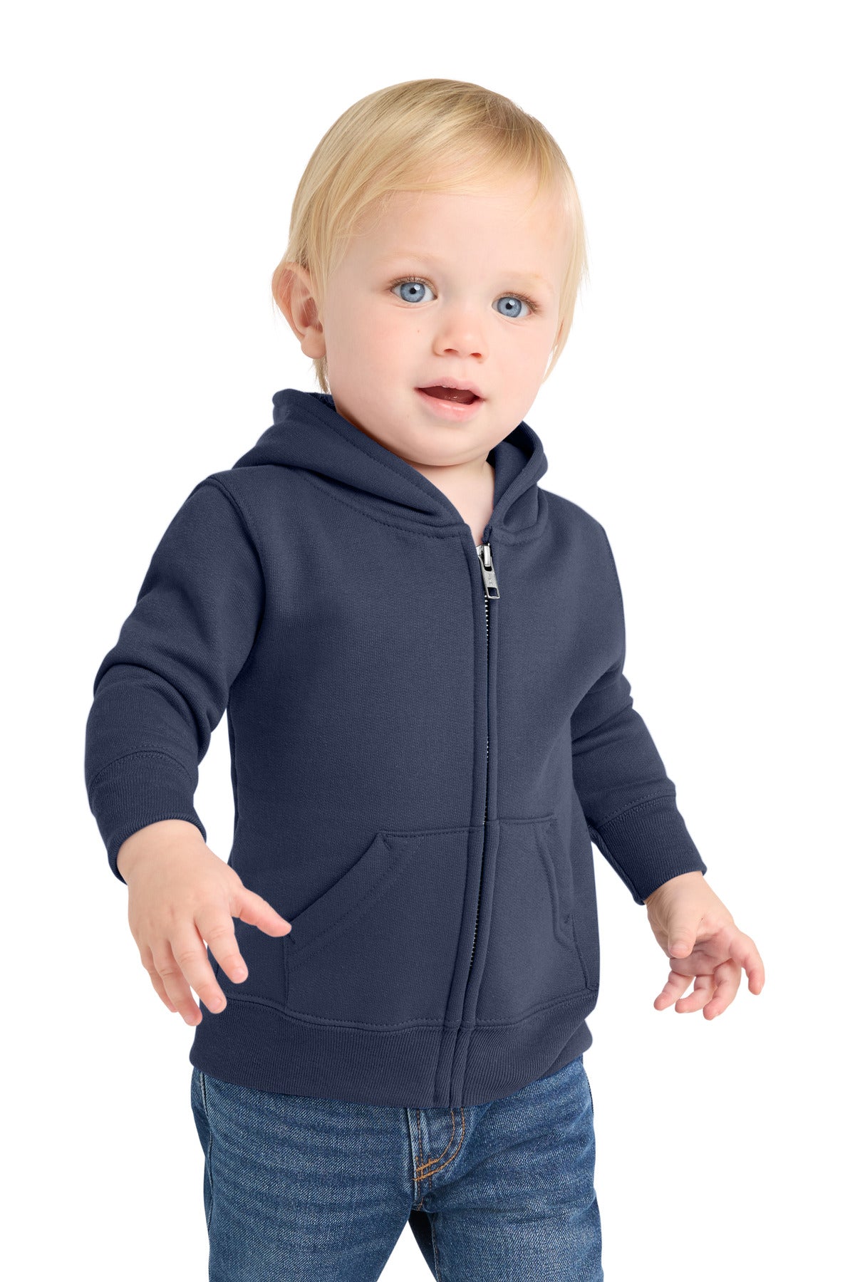 Port & Co® Infant Core Fleece Full-Zip Hooded Sweatshirt. CAR78IZH