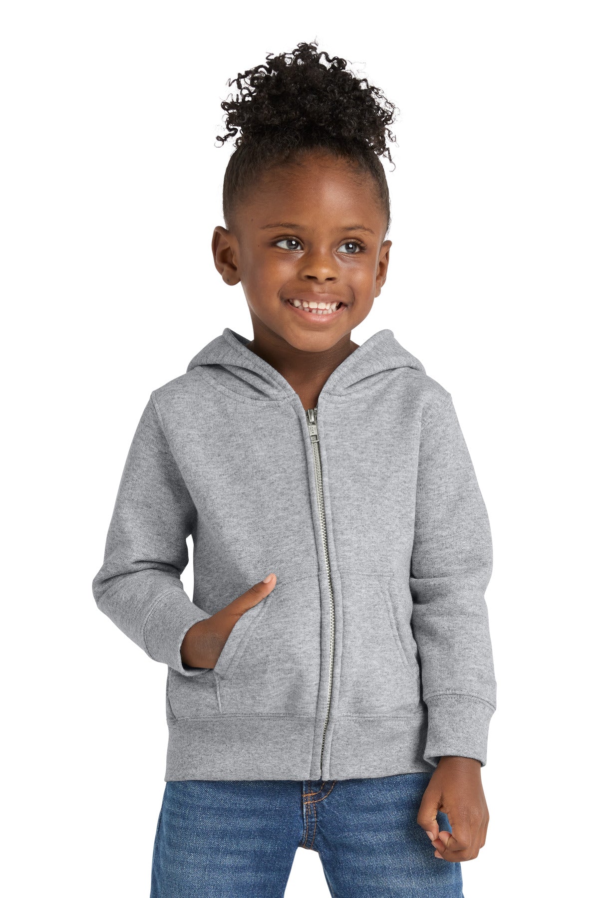 Port & Co® Toddler Core Fleece Full-Zip Hooded Sweatshirt. CAR78TZH