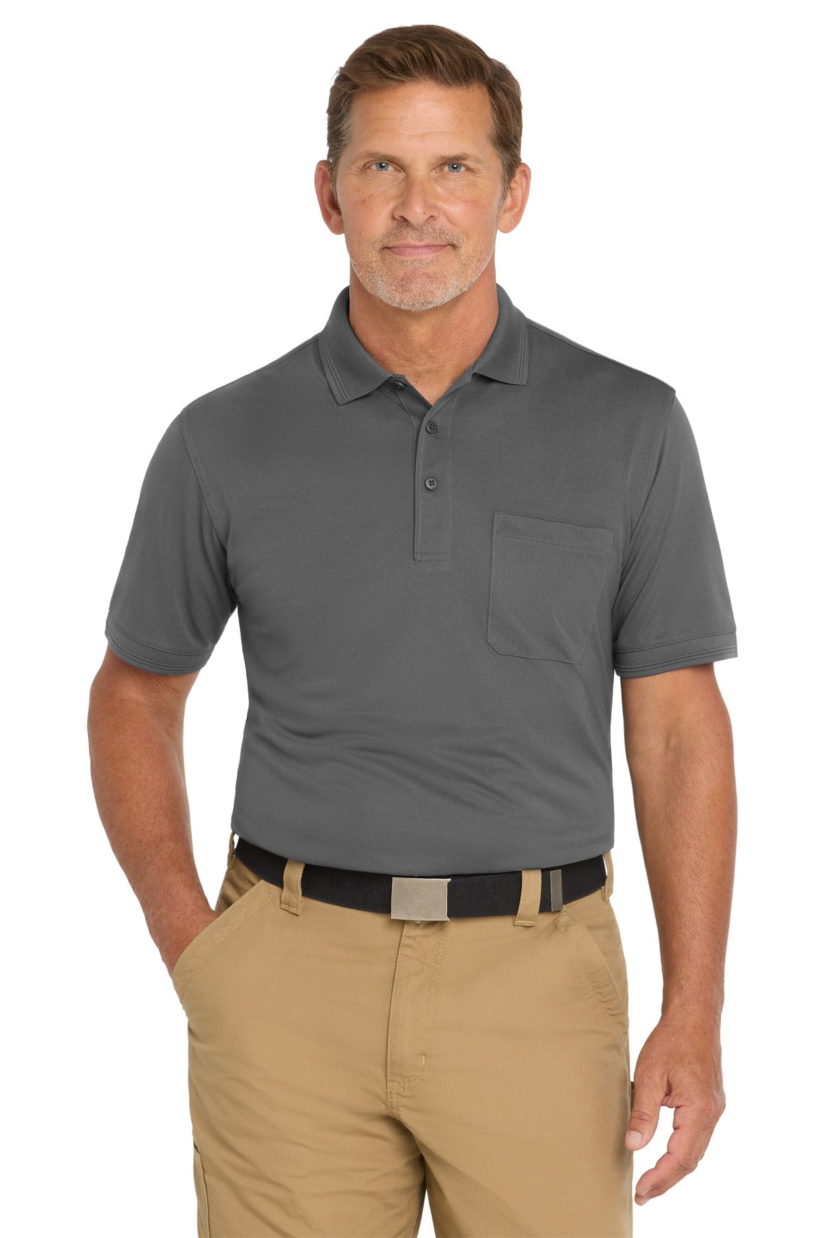 CornerStone ® Industrial Snag-Proof Pique Pocket Polo. CS4020P