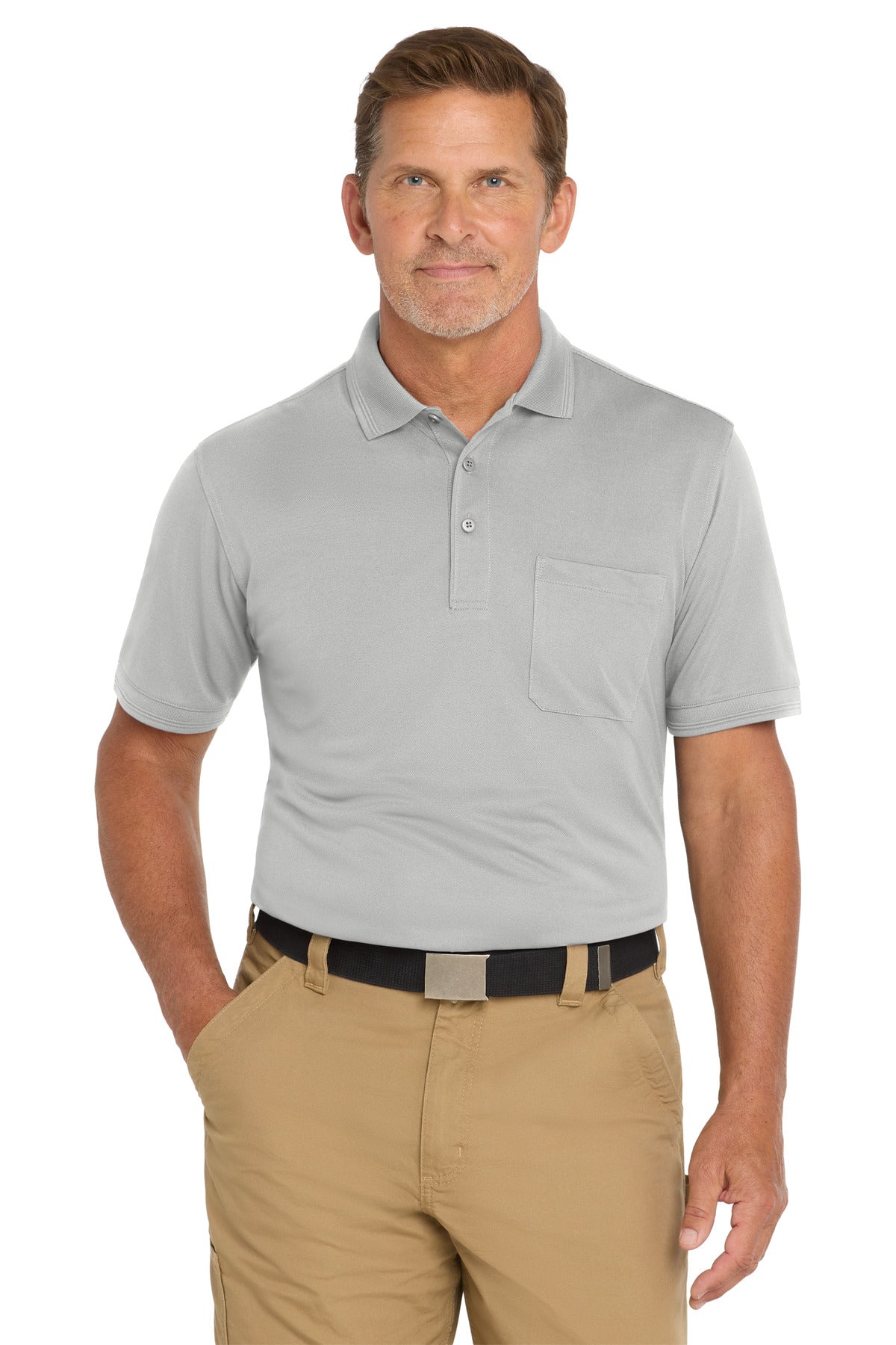 CornerStone ® Industrial Snag-Proof Pique Pocket Polo. CS4020P