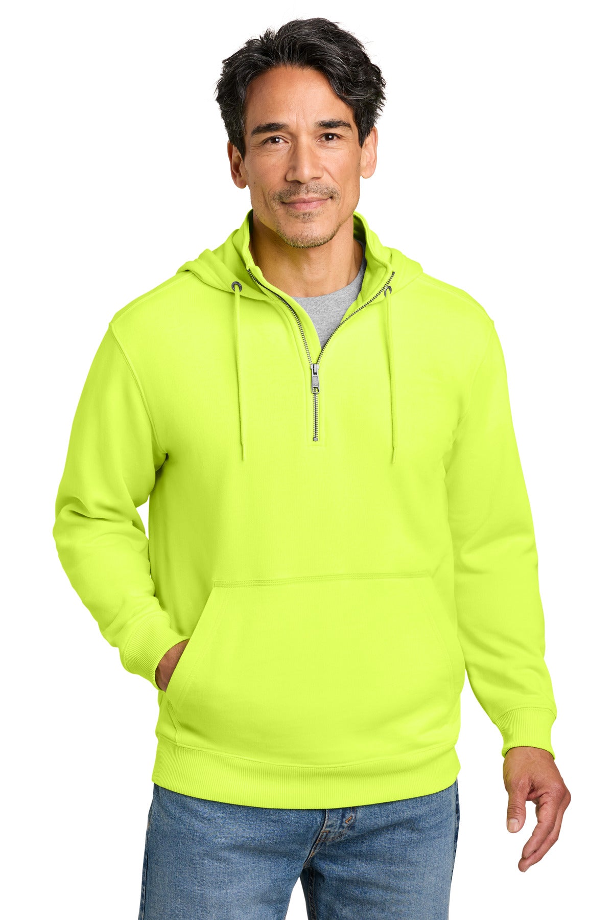 CornerStone® Tough Fleece 1/4-Zip Hoodie CSF633