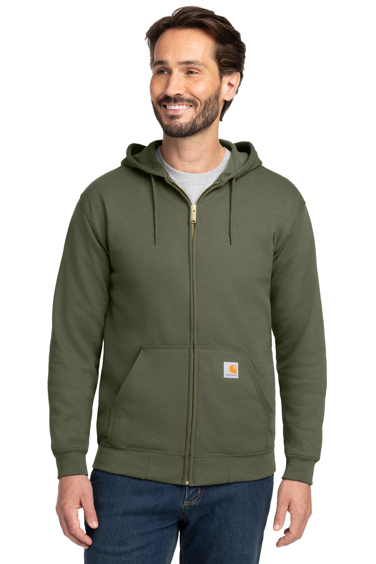 Carhartt ® Midweight Hooded Zip-Front Sweatshirt. CTK122