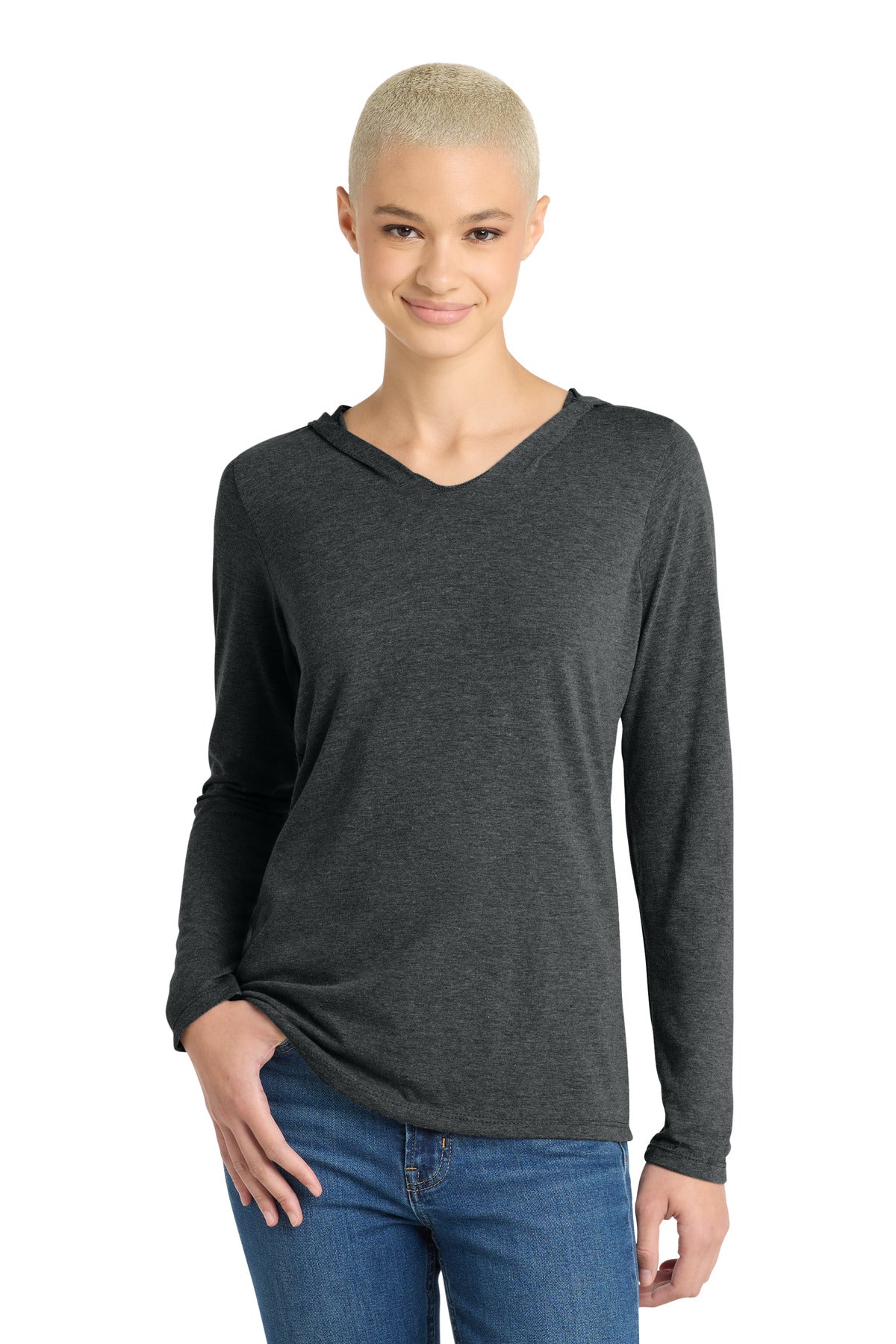 District® Women's Perfect Tri® Long Sleeve Hoodie. DM139L
