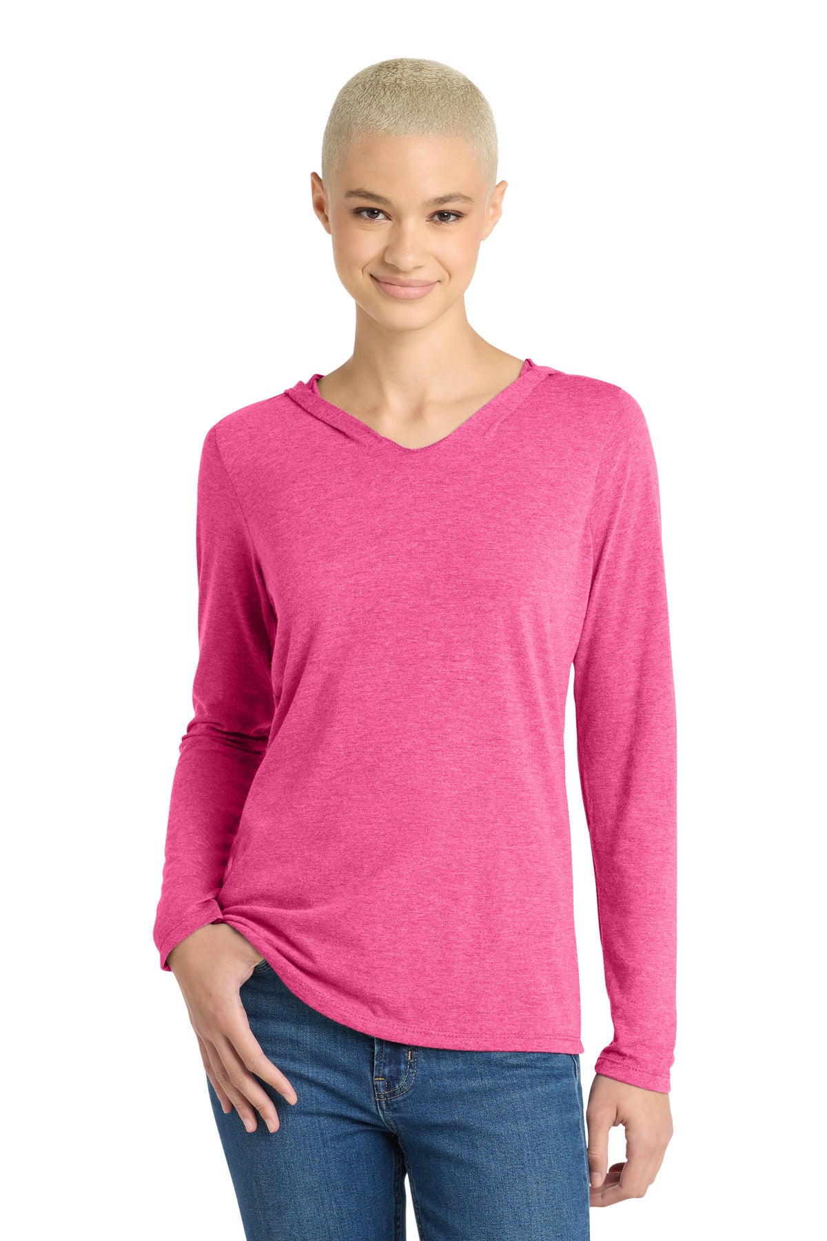 District® Women's Perfect Tri® Long Sleeve Hoodie. DM139L