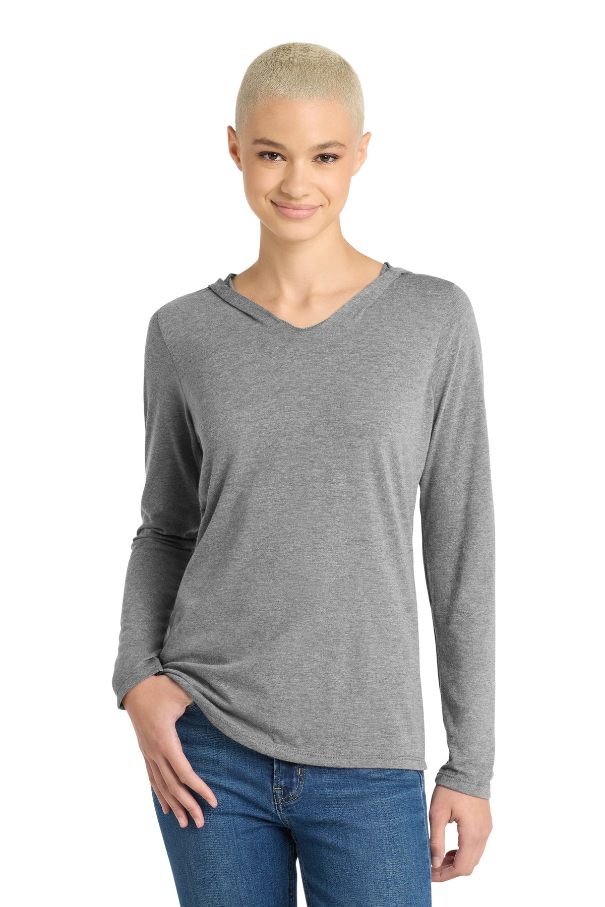 District® Women's Perfect Tri® Long Sleeve Hoodie. DM139L