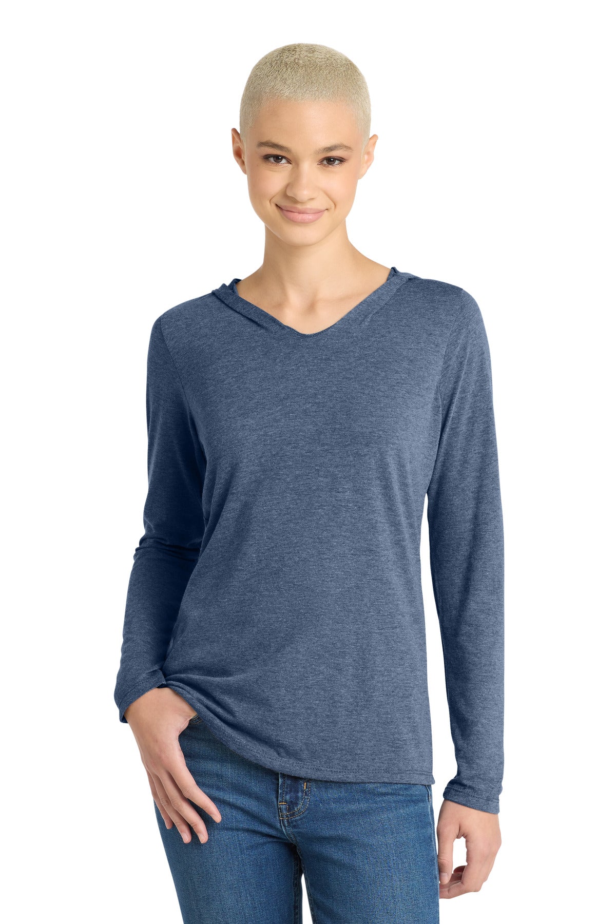 District® Women's Perfect Tri® Long Sleeve Hoodie. DM139L