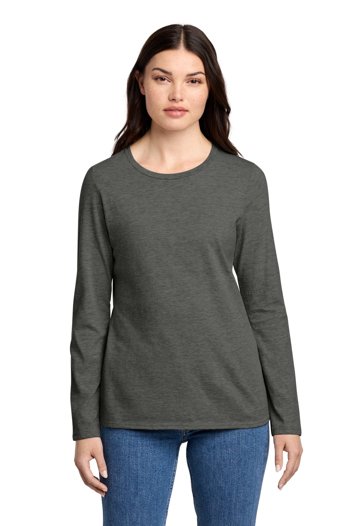 District® Women's Perfect Blend® CVC Long Sleeve Tee DT110