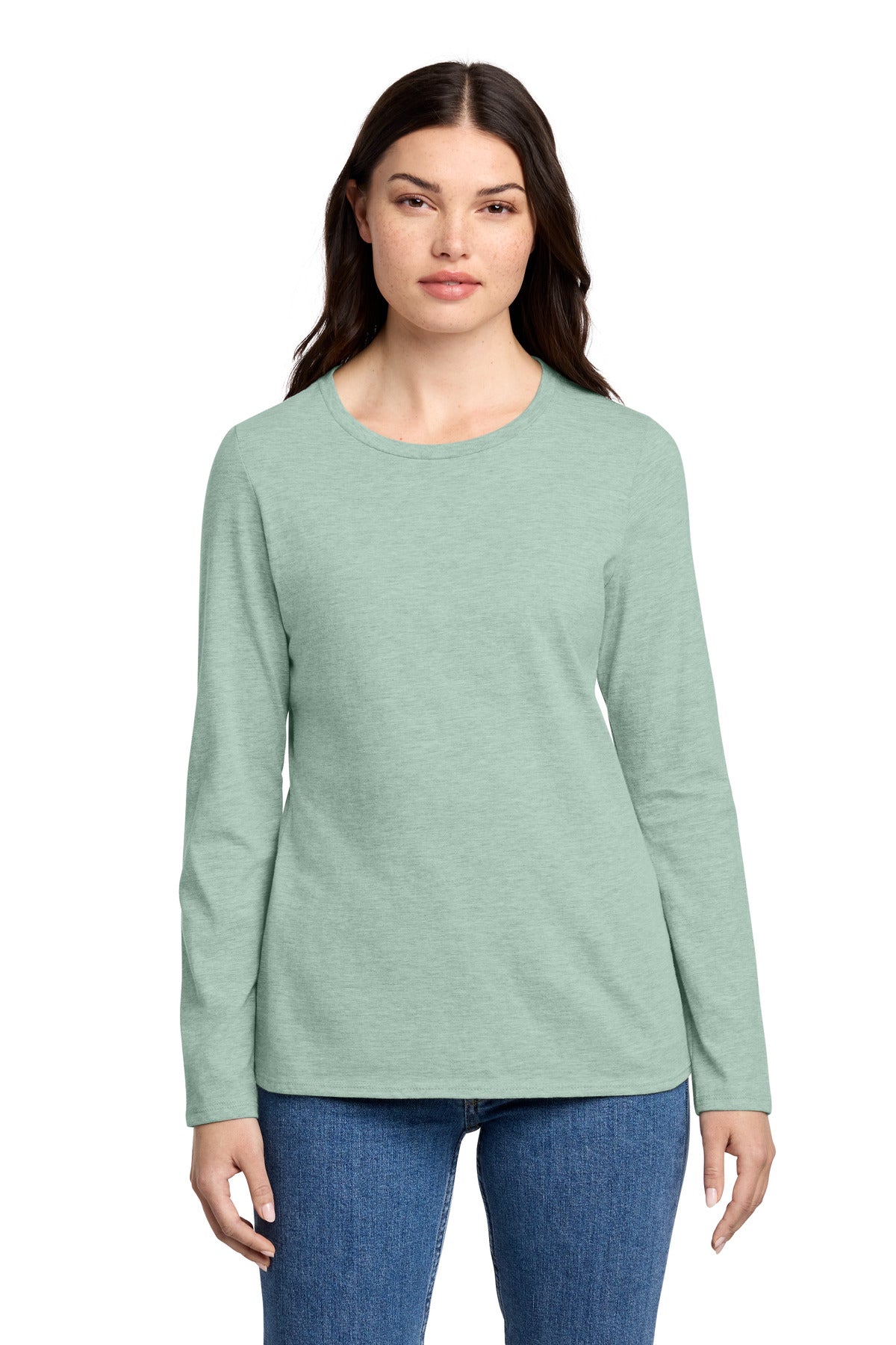 District® Women's Perfect Blend® CVC Long Sleeve Tee DT110