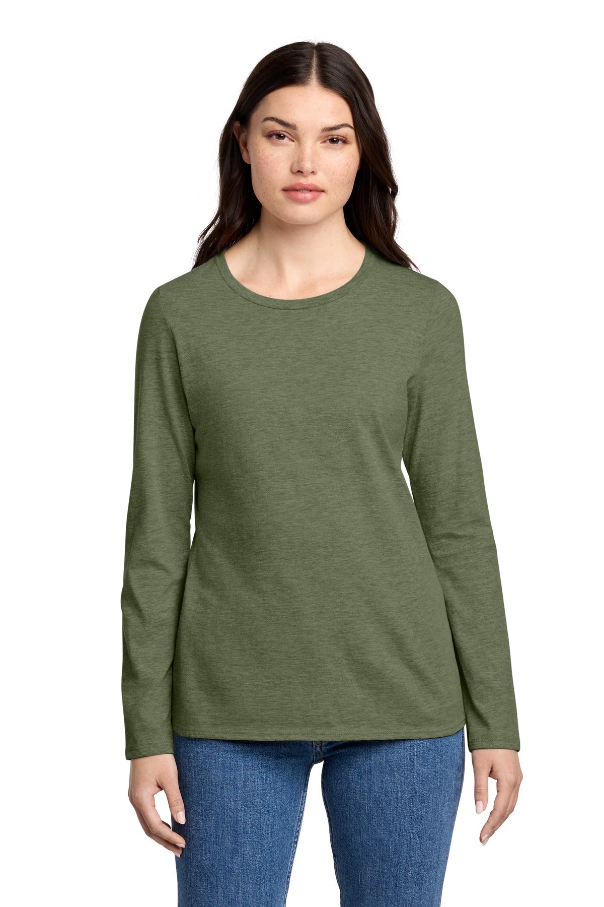 District® Women's Perfect Blend® CVC Long Sleeve Tee DT110