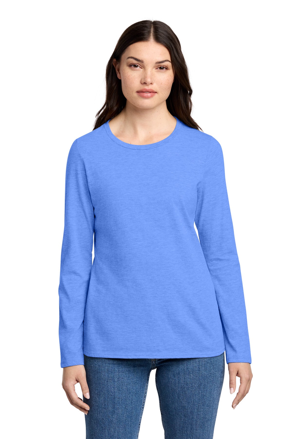 District® Women's Perfect Blend® CVC Long Sleeve Tee DT110