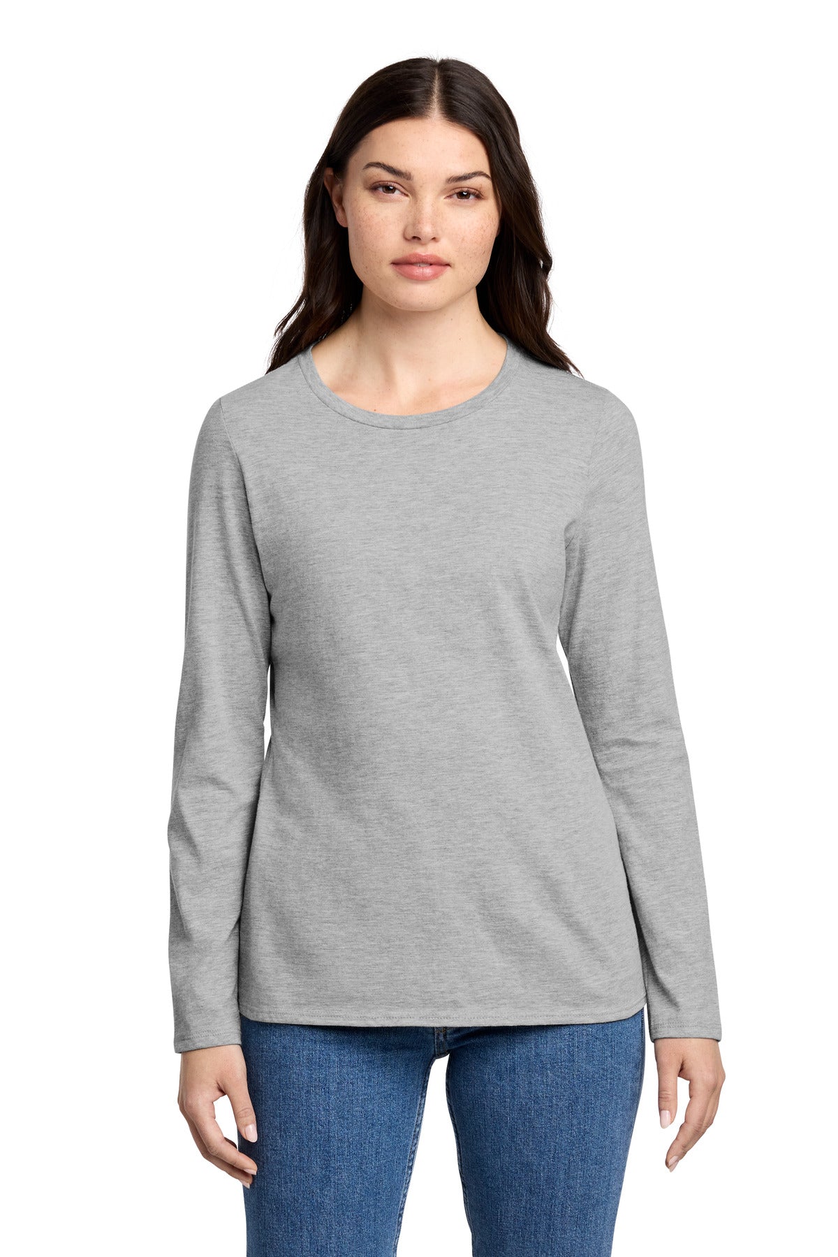 District® Women's Perfect Blend® CVC Long Sleeve Tee DT110