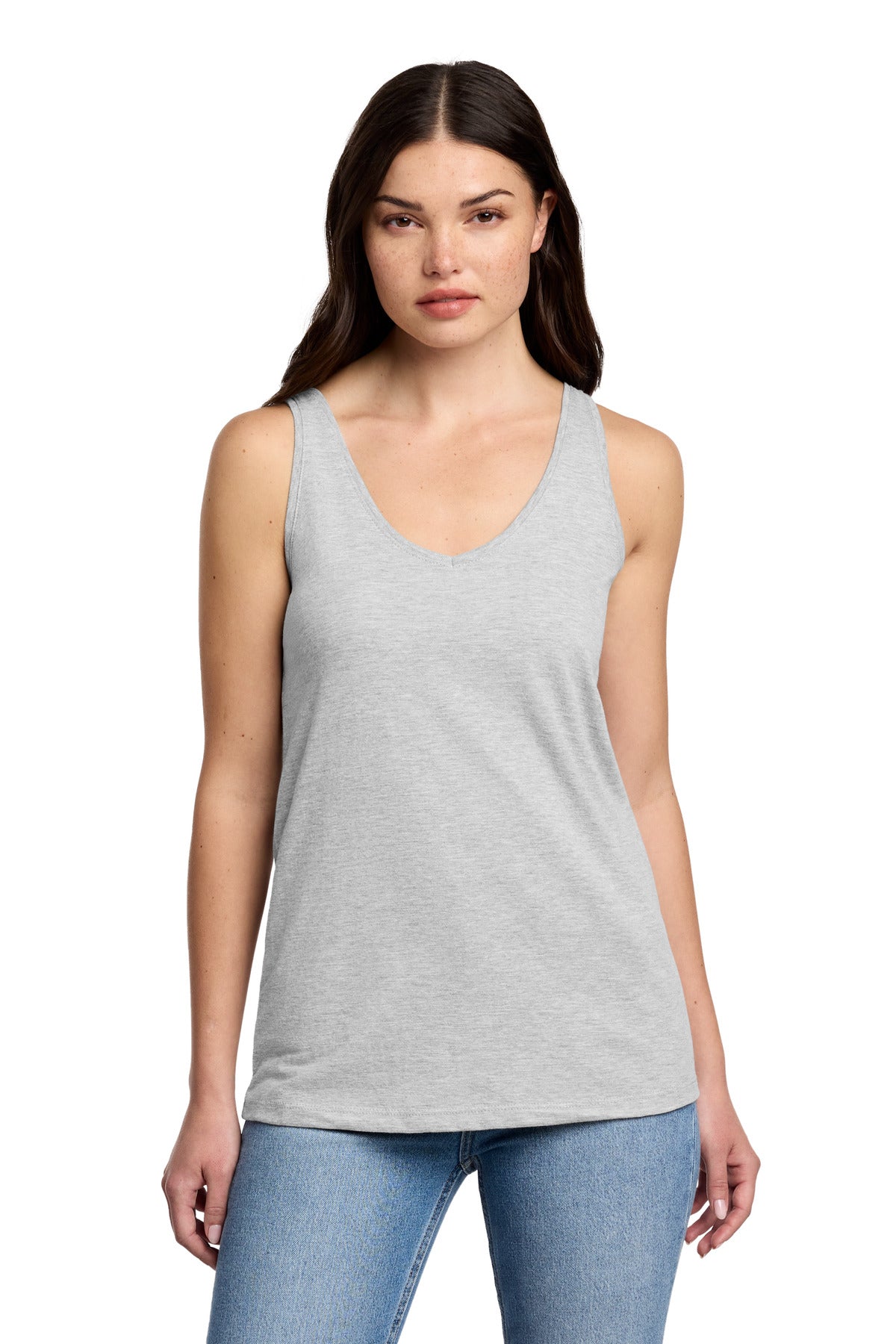 District® Women's Perfect Blend® CVC V-Neck Tank DT154