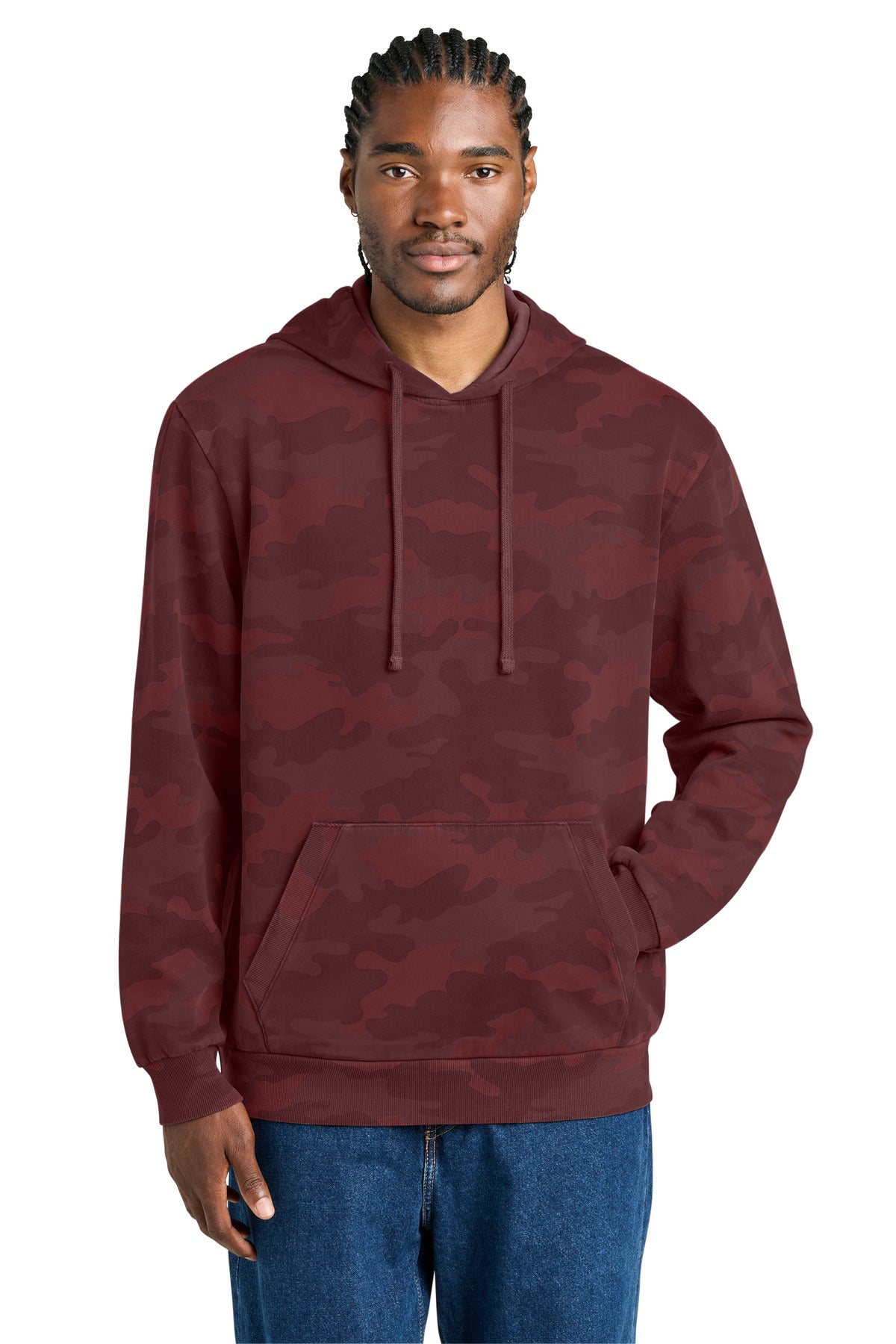 District Wash™ Camo Fleece Hoodie DT2200C