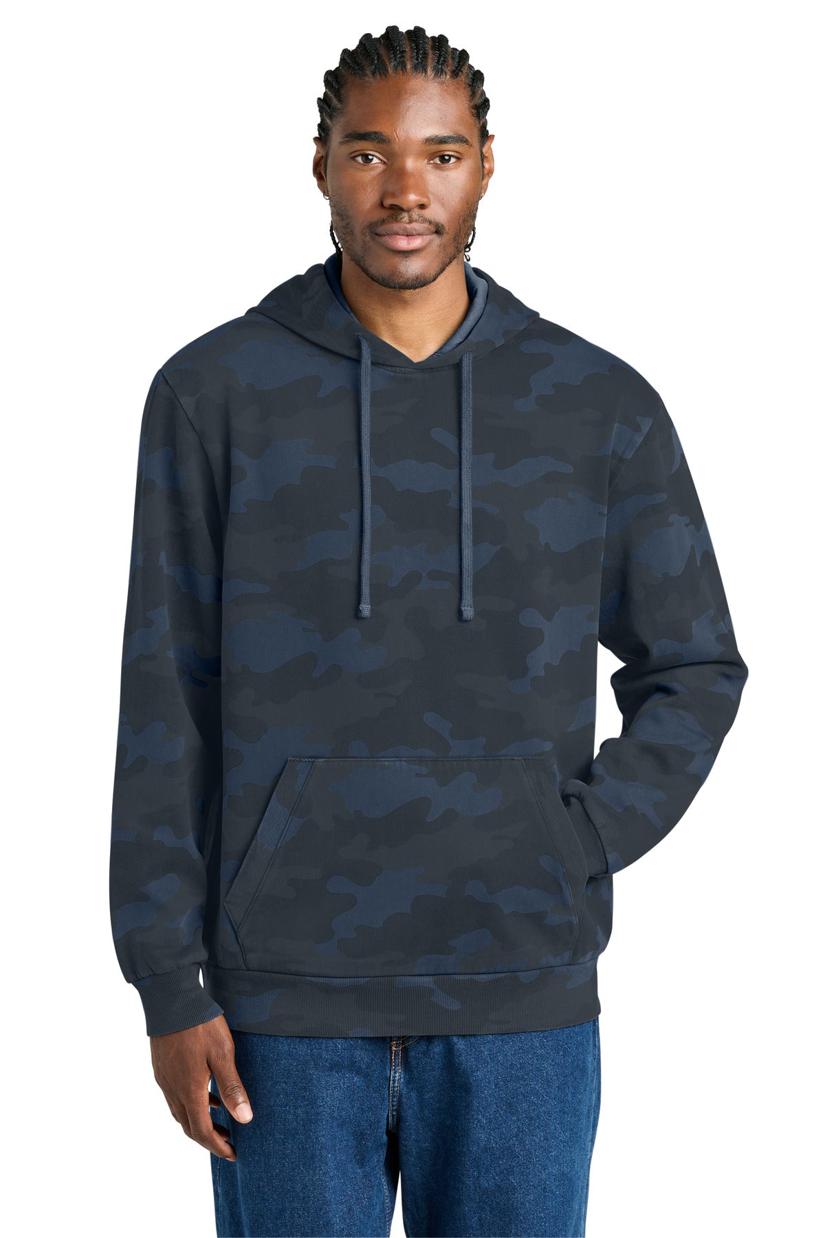 District Wash™ Camo Fleece Hoodie DT2200C