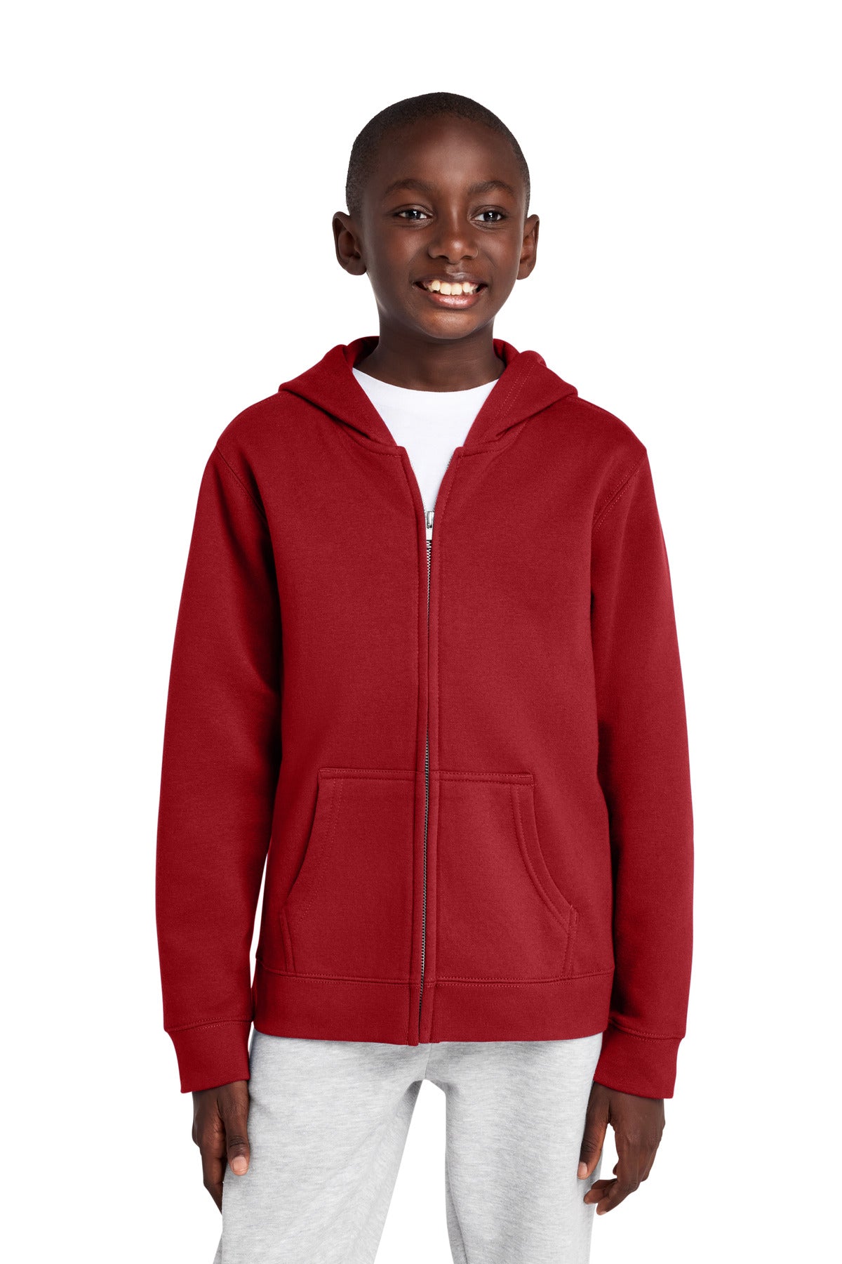District® Youth V.I.T.™ Fleece Full-Zip Hoodie DT6102Y