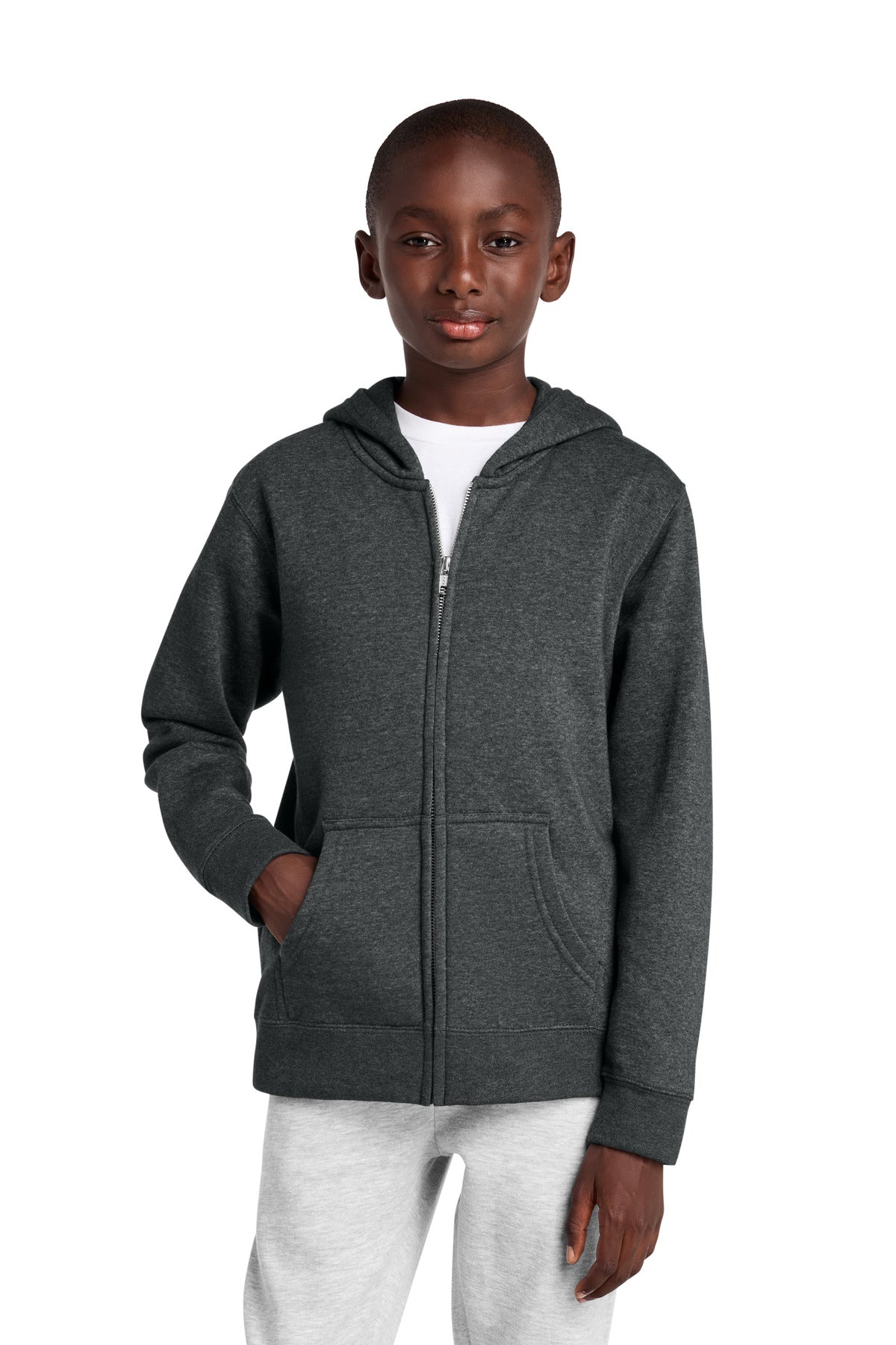 District® Youth V.I.T.™ Fleece Full-Zip Hoodie DT6102Y