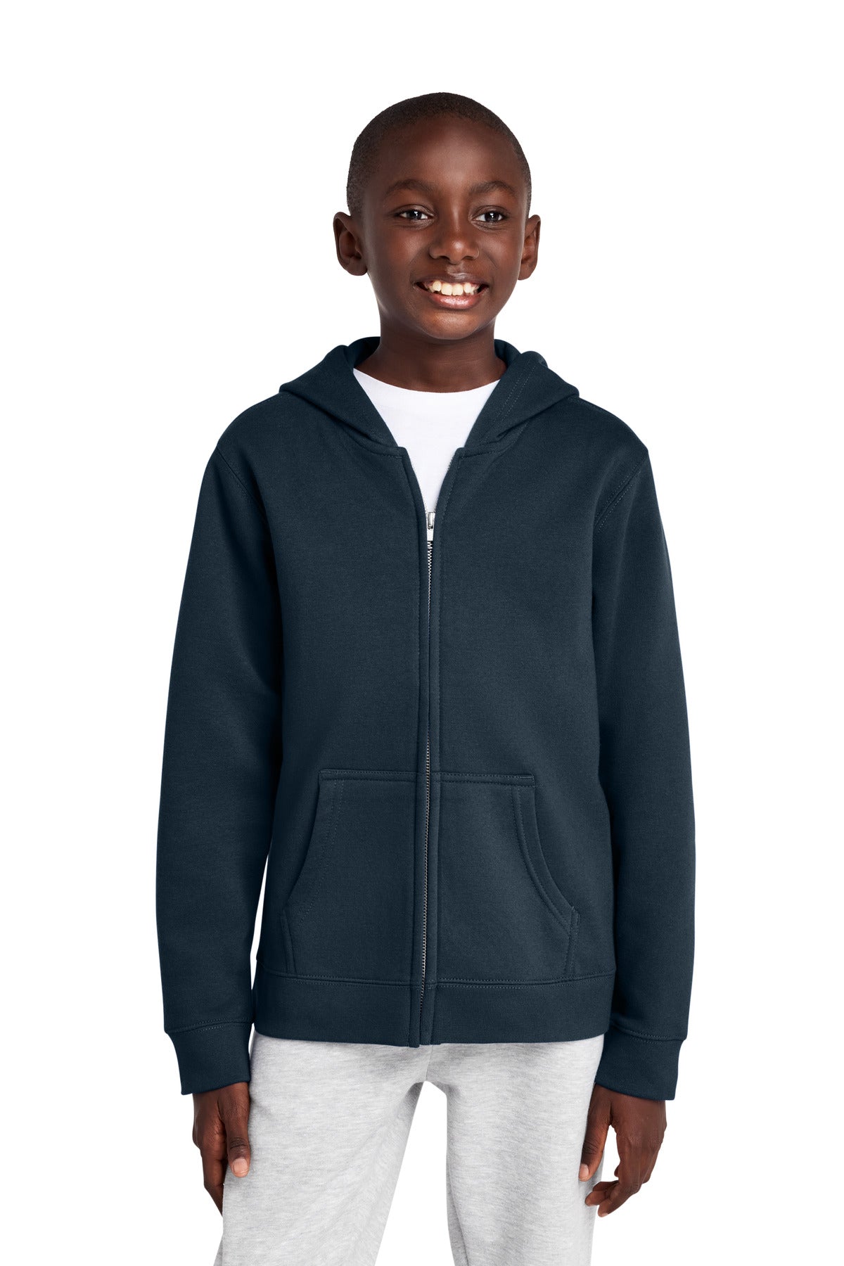 District® Youth V.I.T.™ Fleece Full-Zip Hoodie DT6102Y