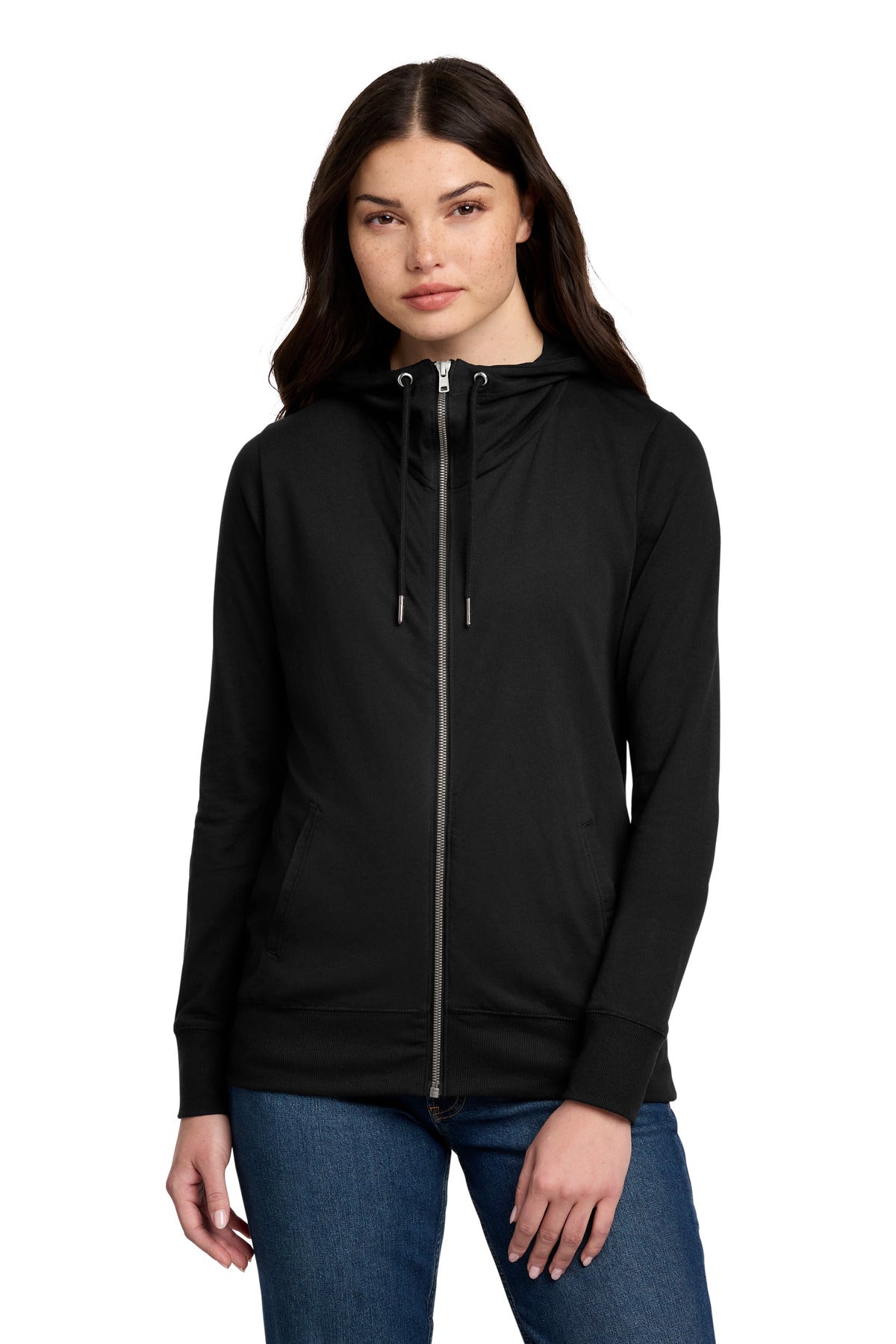 District® Women's Featherweight French Terry™ Full-Zip Hoodie DT673