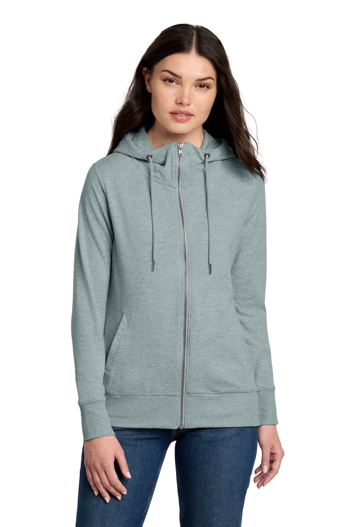 District® Women's Featherweight French Terry™ Full-Zip Hoodie DT673