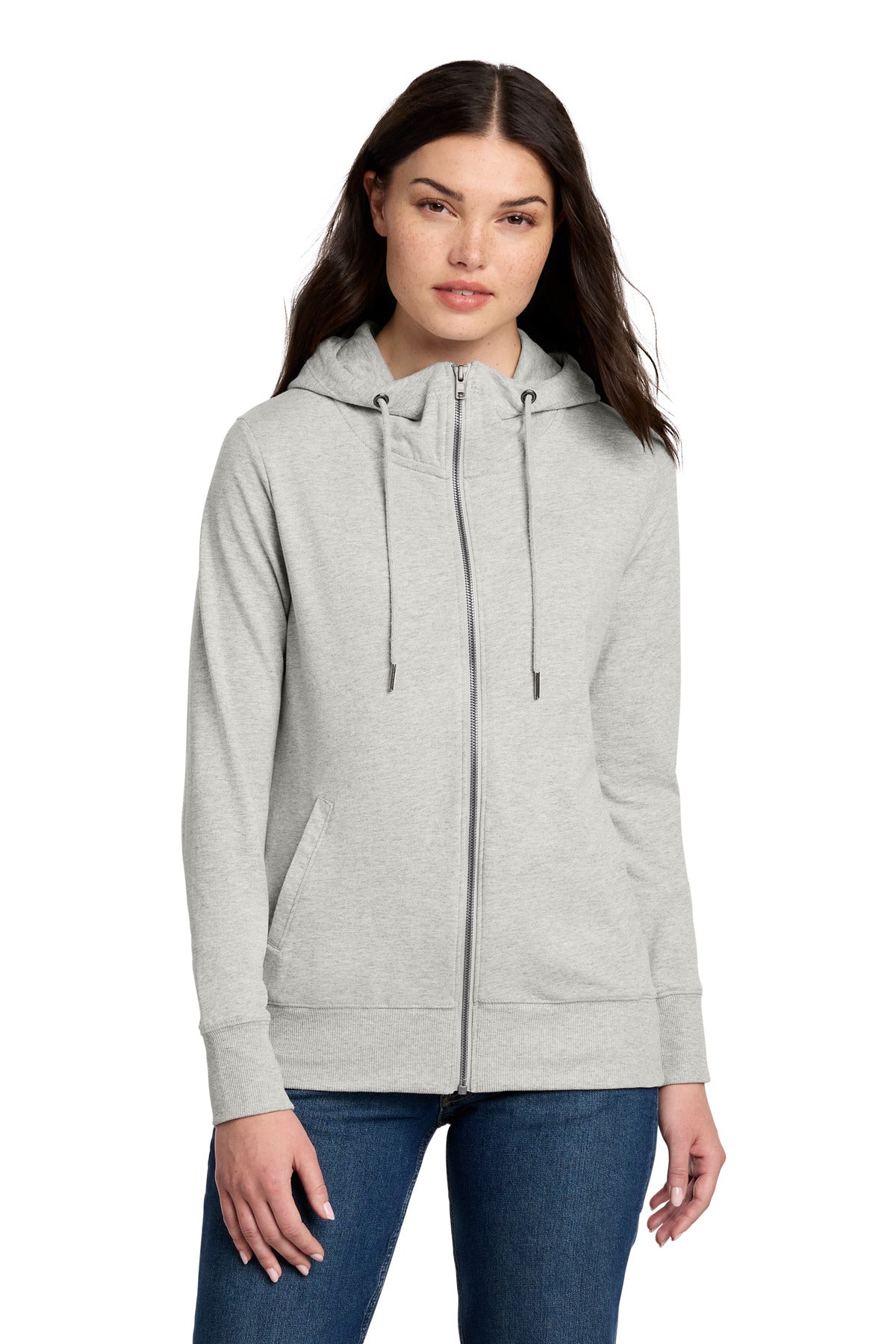 District® Women's Featherweight French Terry™ Full-Zip Hoodie DT673