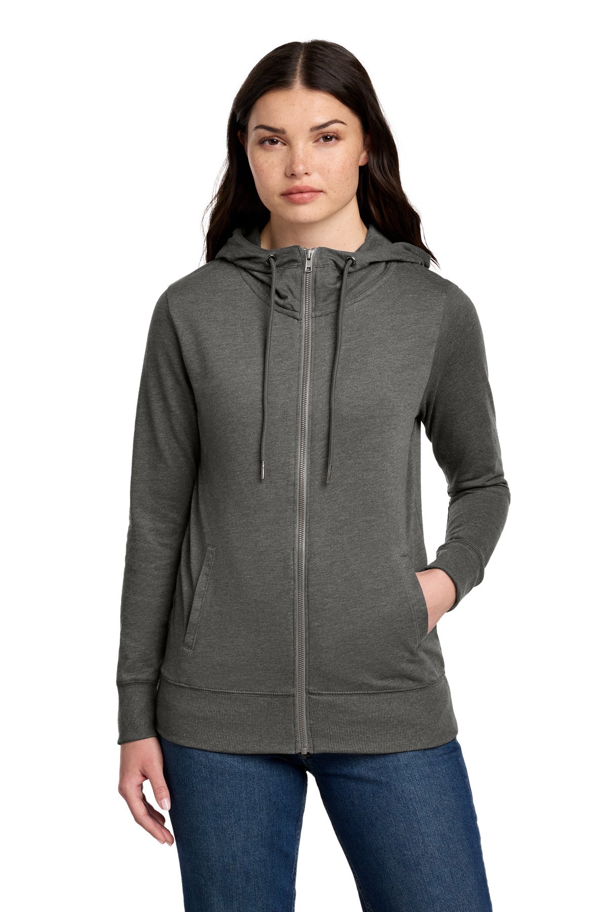 District® Women's Featherweight French Terry™ Full-Zip Hoodie DT673