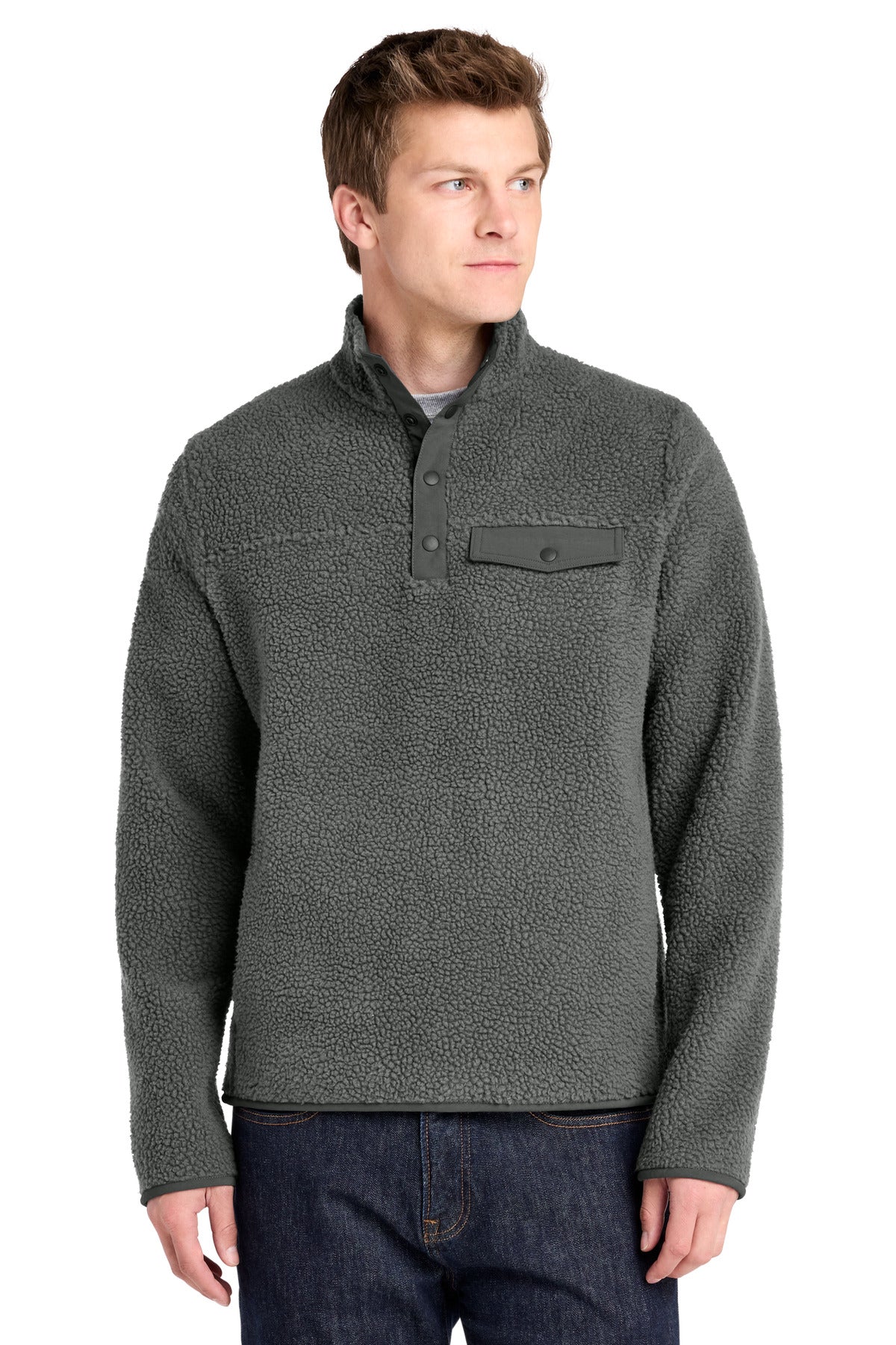Port Authority® Camp Fleece Snap Pullover F140