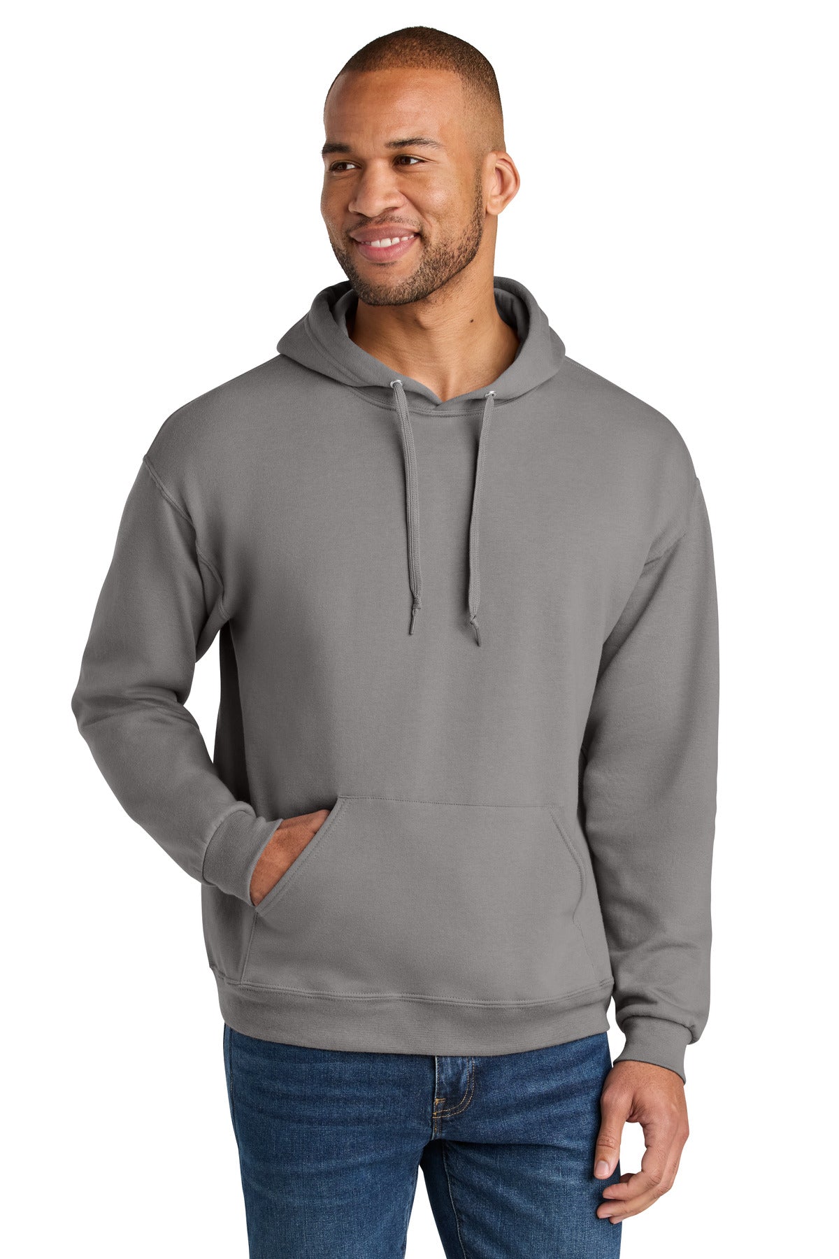 Jerzees Ultimate™ Unisex CVC Ring Spun Hooded Sweatshirt IC49M