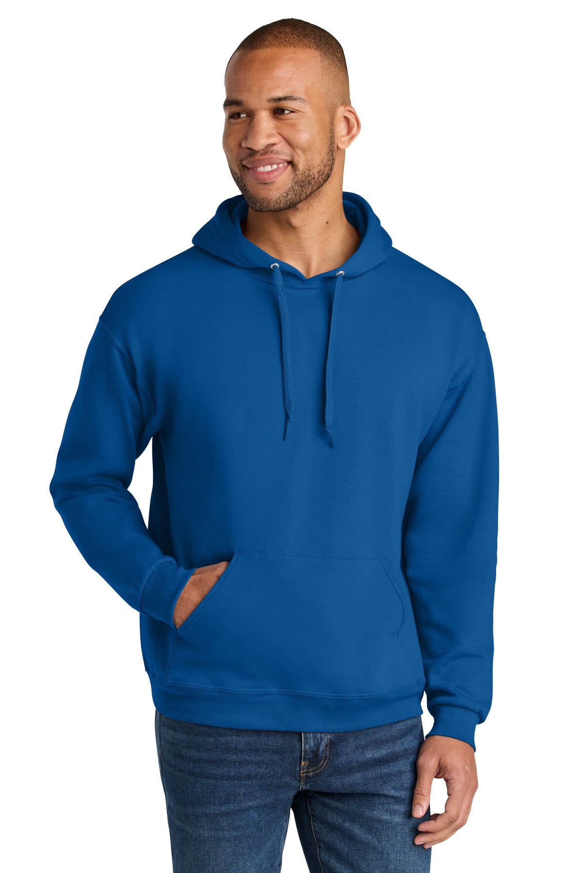 Jerzees Ultimate™ Unisex CVC Ring Spun Hooded Sweatshirt IC49M