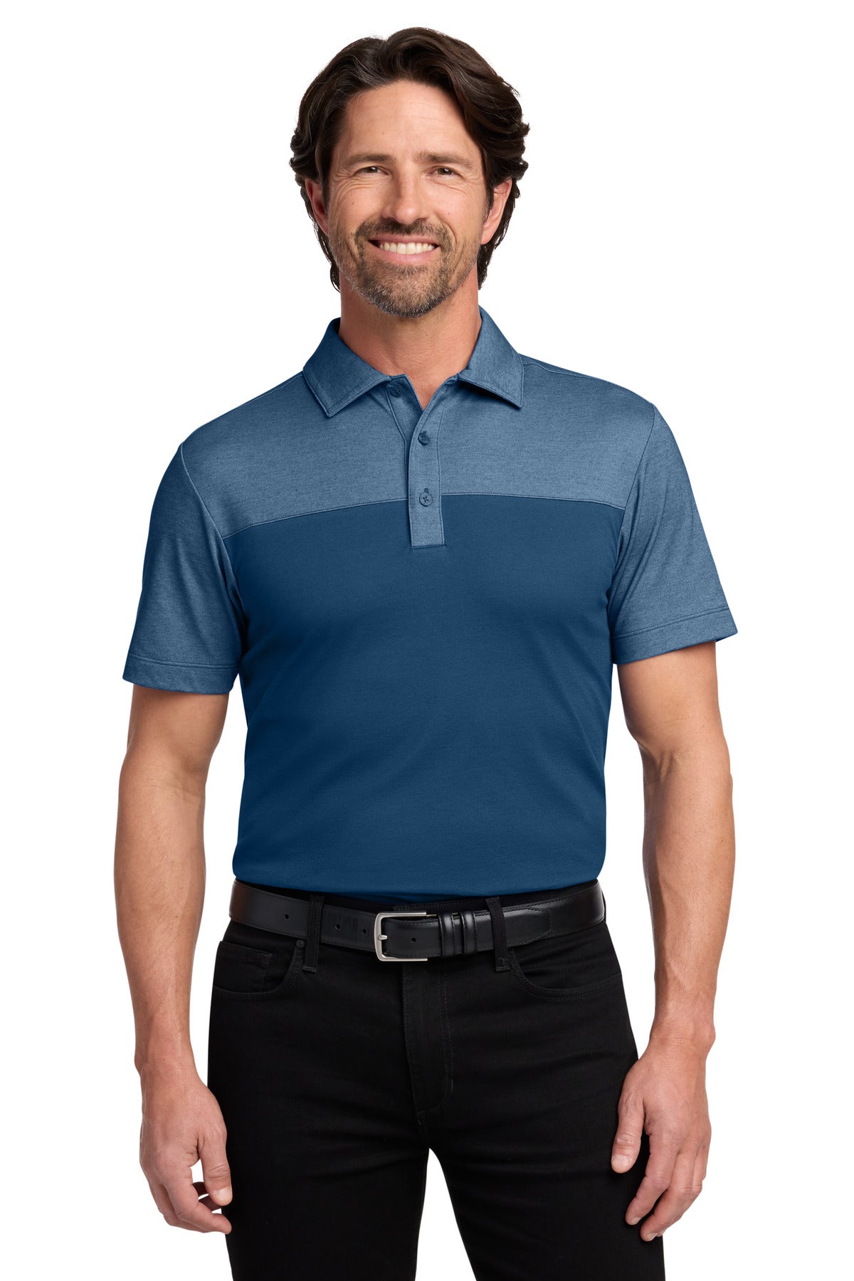 Port Authority® Fine Pique Blend Blocked Polo K831