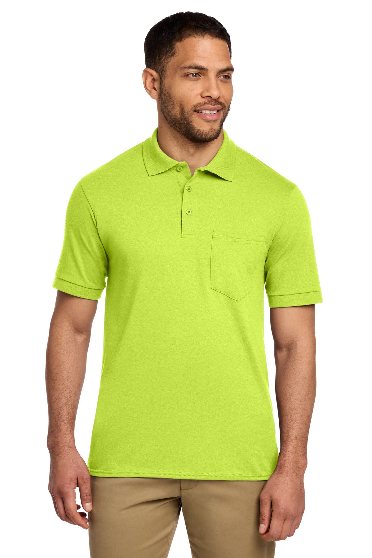 Port & Co® Core Blend Jersey Knit Pocket Polo. KP55P