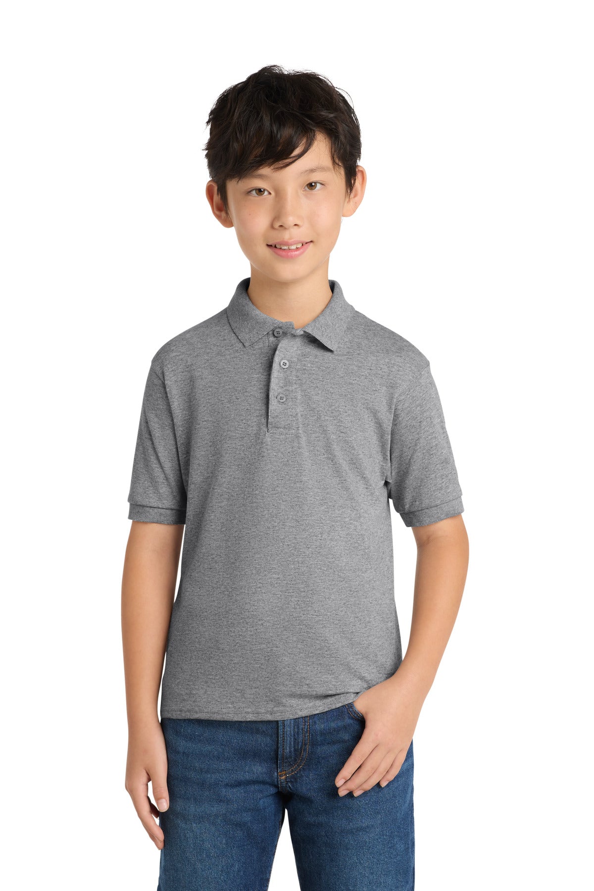 Port & Co® Youth Core Blend Jersey Knit Polo. KP55Y