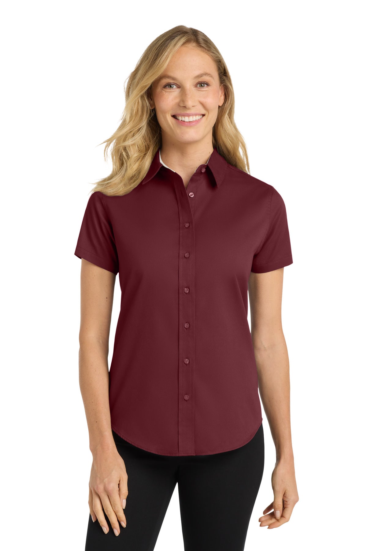 Port Authority® Women's Short Sleeve Easy Care  Shirt.  L508