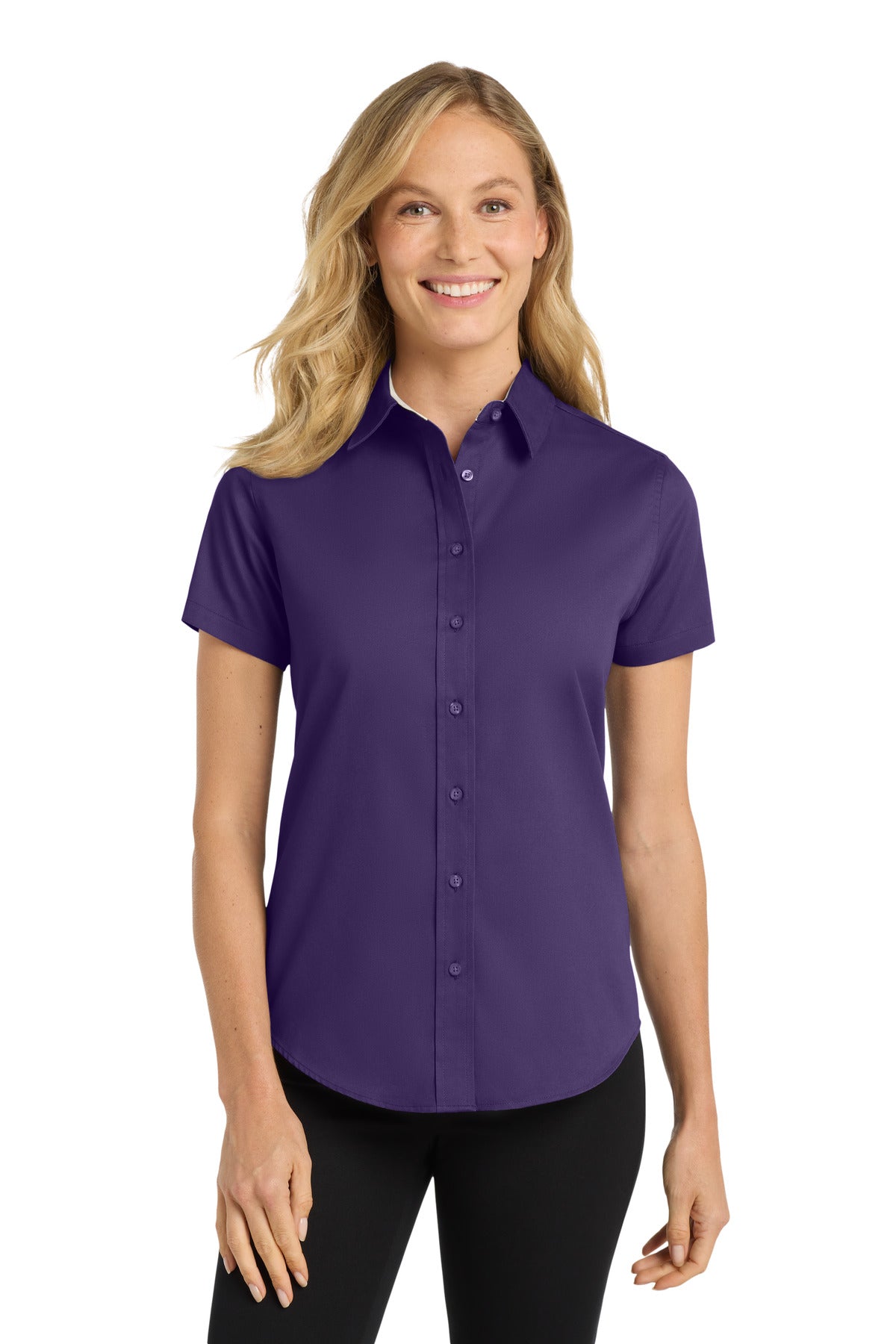 Port Authority® Women's Short Sleeve Easy Care  Shirt.  L508