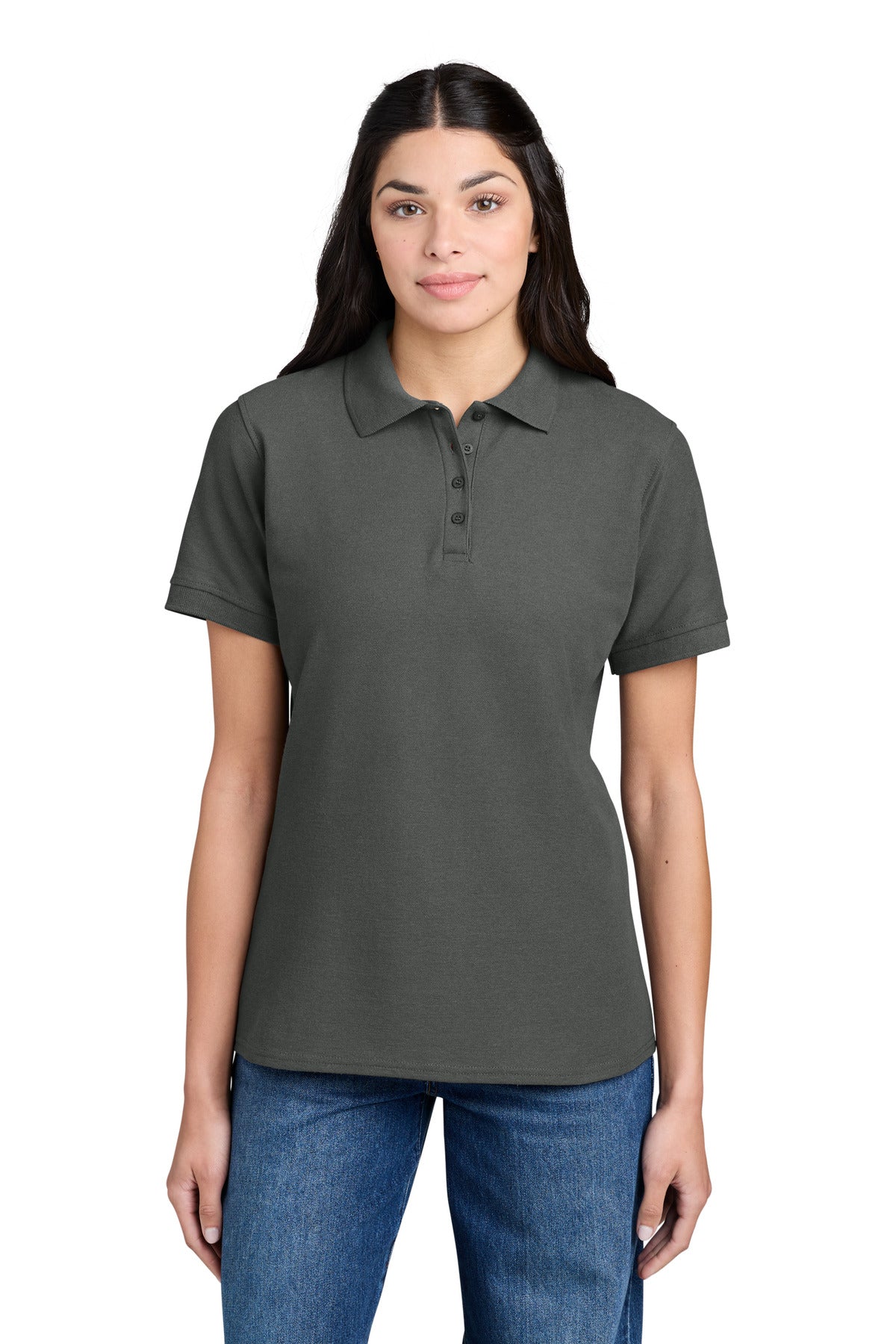 Port & Co® Women's Core Blend Pique Polo. LKP155