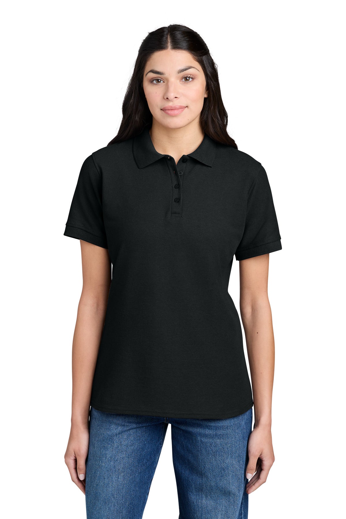 Port & Co® Women's Core Blend Pique Polo. LKP155