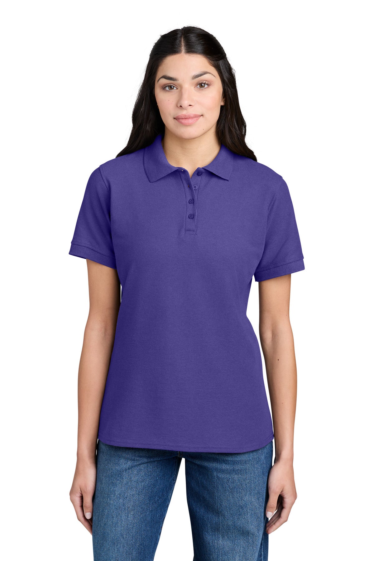 Port & Co® Women's Core Blend Pique Polo. LKP155