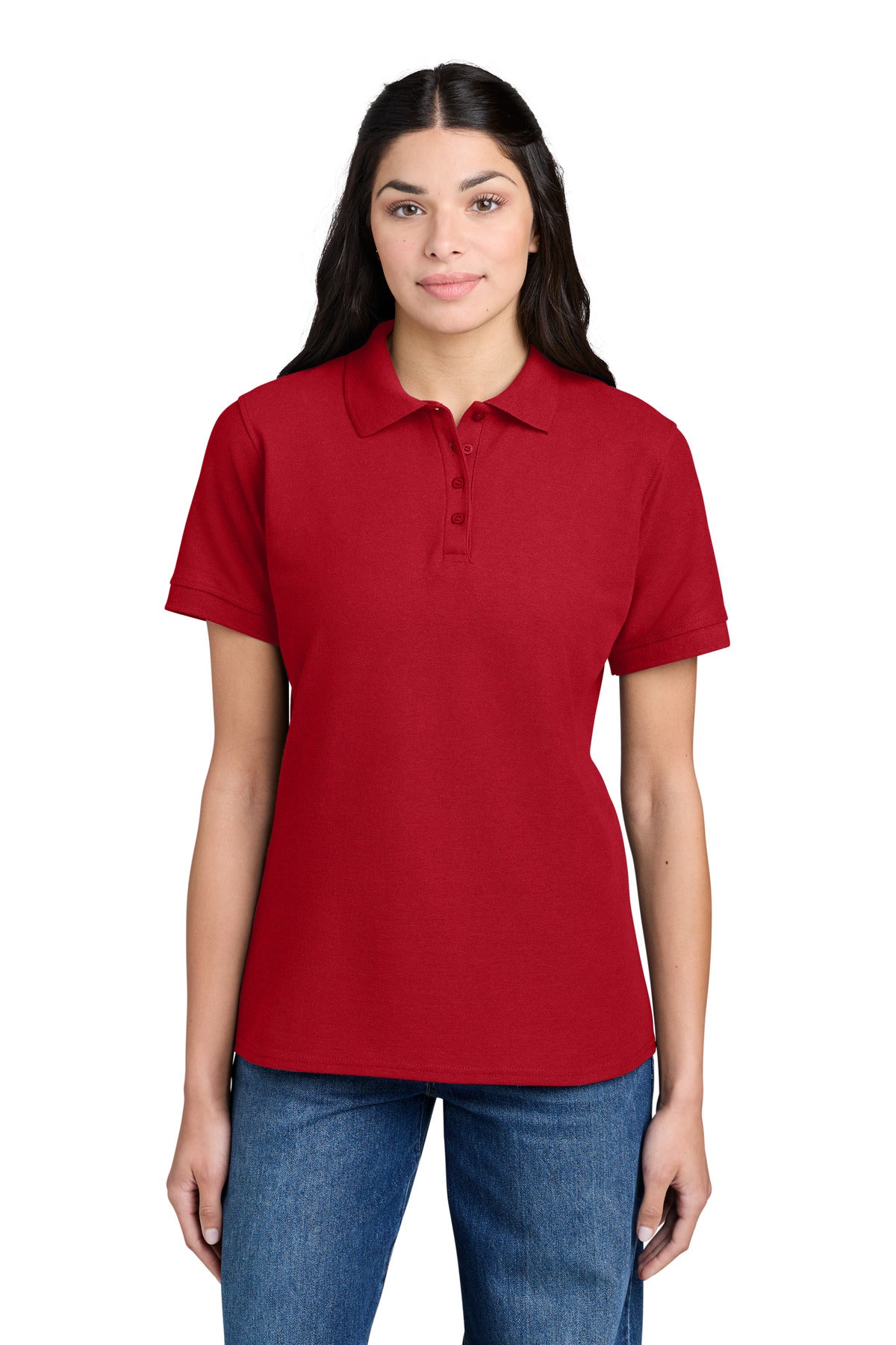 Port & Co® Women's Core Blend Pique Polo. LKP155