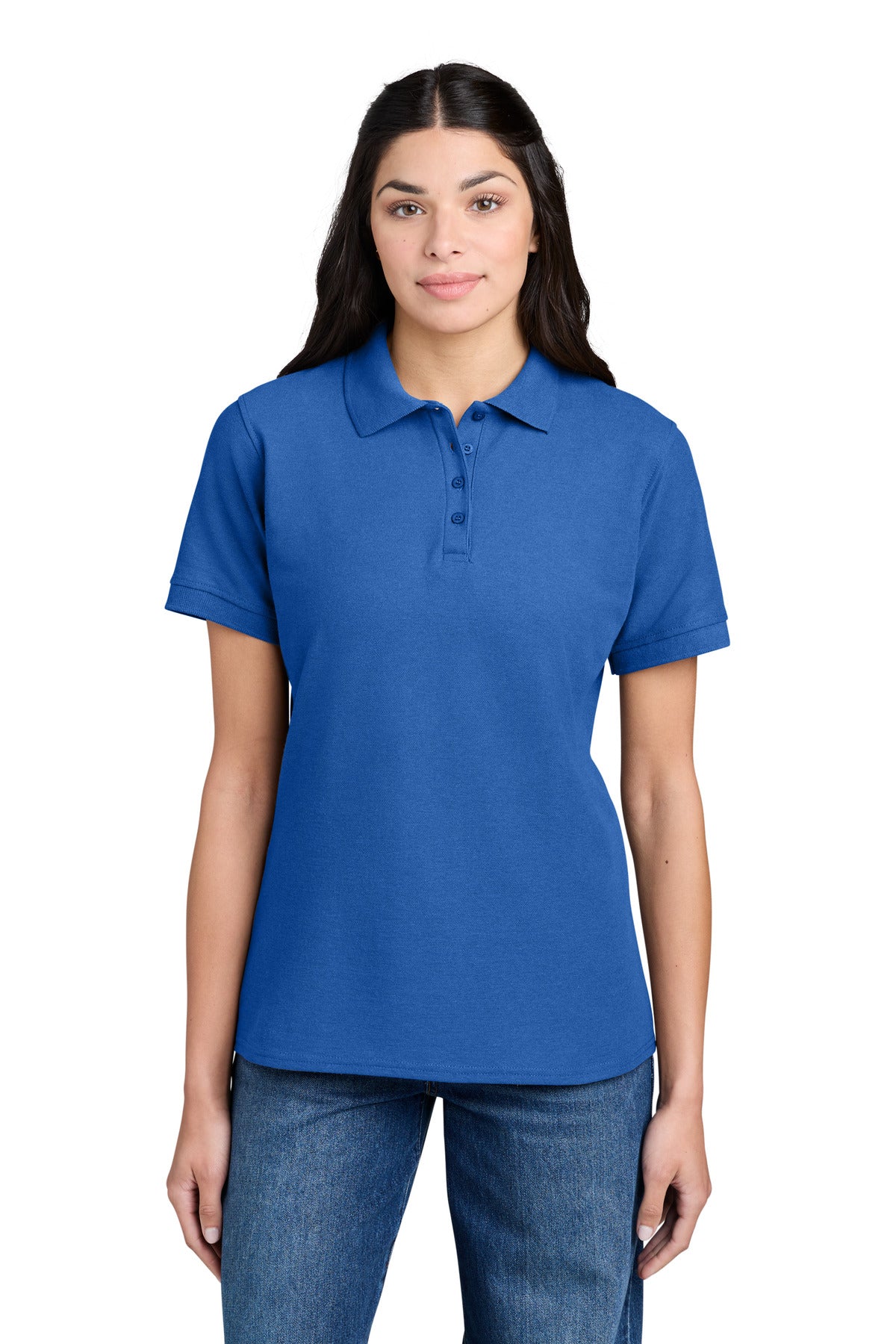 Port & Co® Women's Core Blend Pique Polo. LKP155