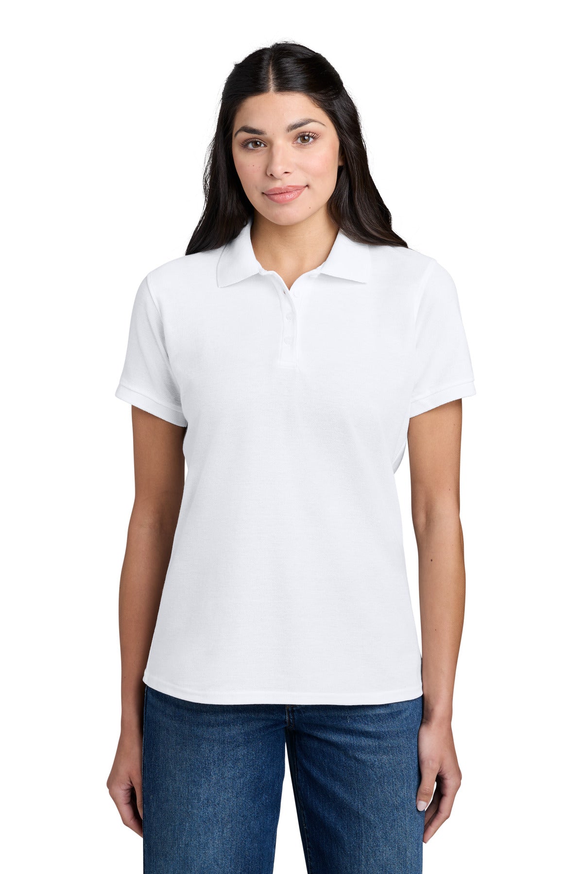 Port & Co® Women's Core Blend Pique Polo. LKP155