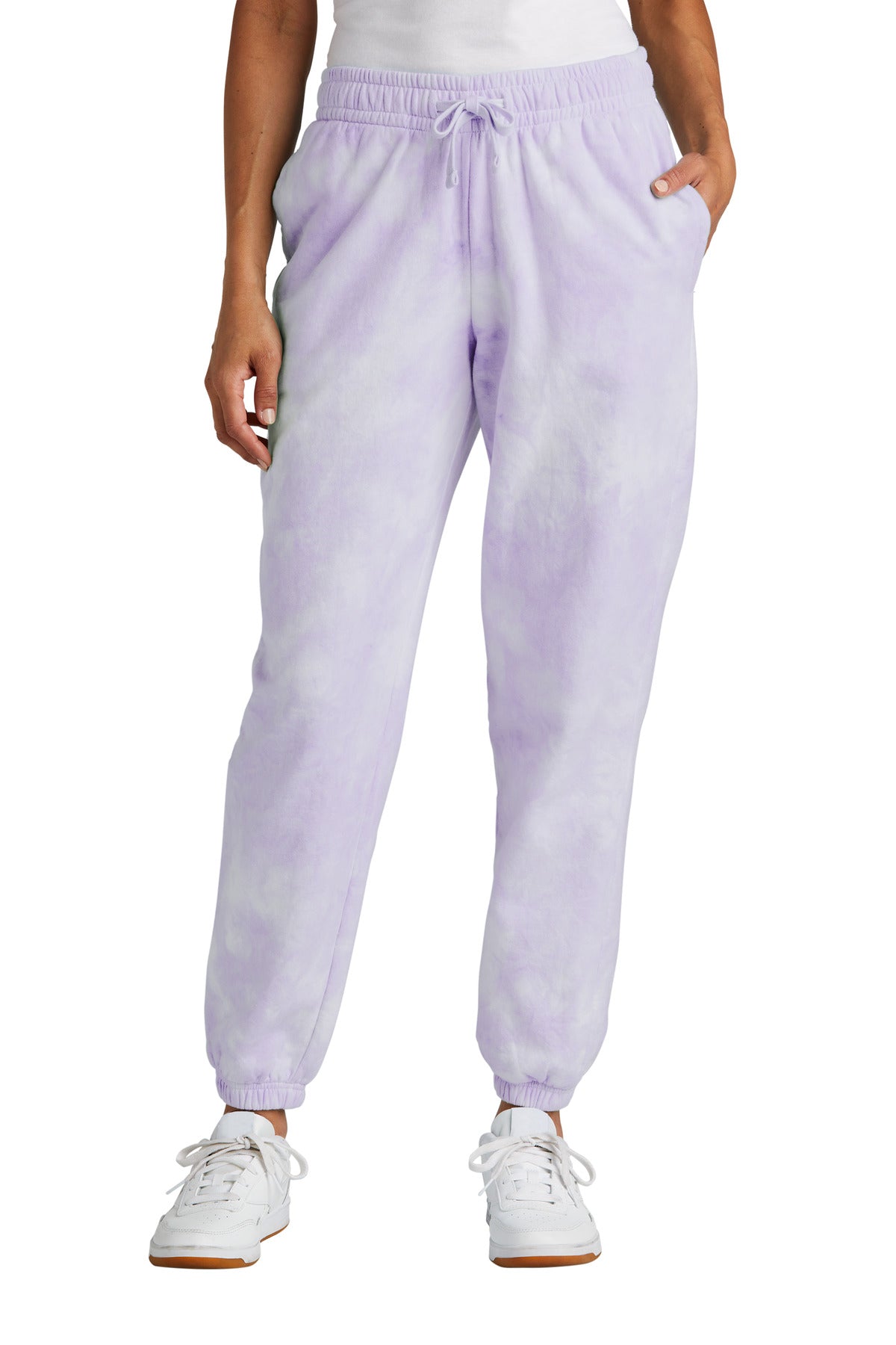 Port & Co® Women's Beach Wash® Cloud Tie-Dye Sweatpant LPC140P