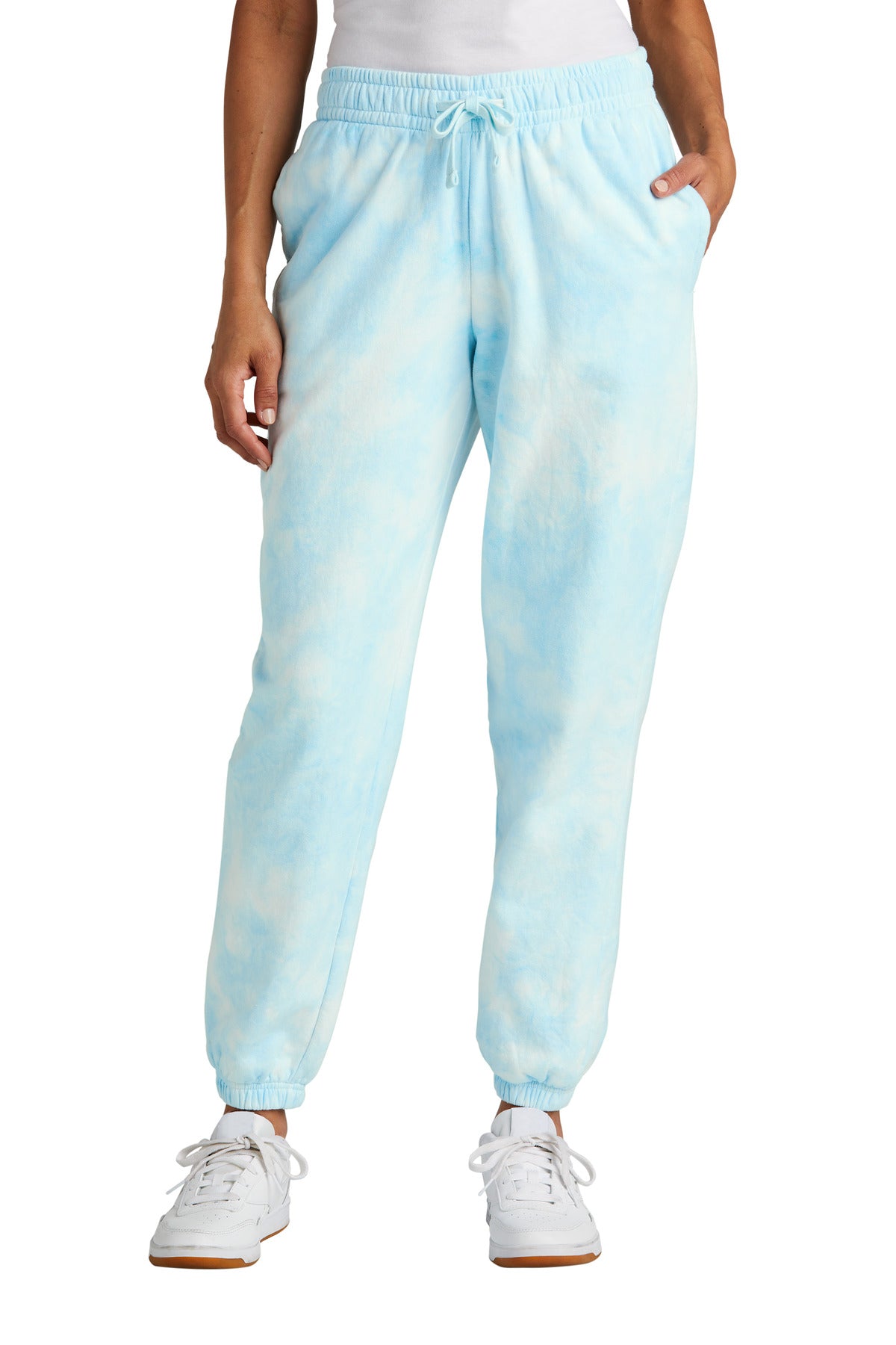 Port & Co® Women's Beach Wash® Cloud Tie-Dye Sweatpant LPC140P