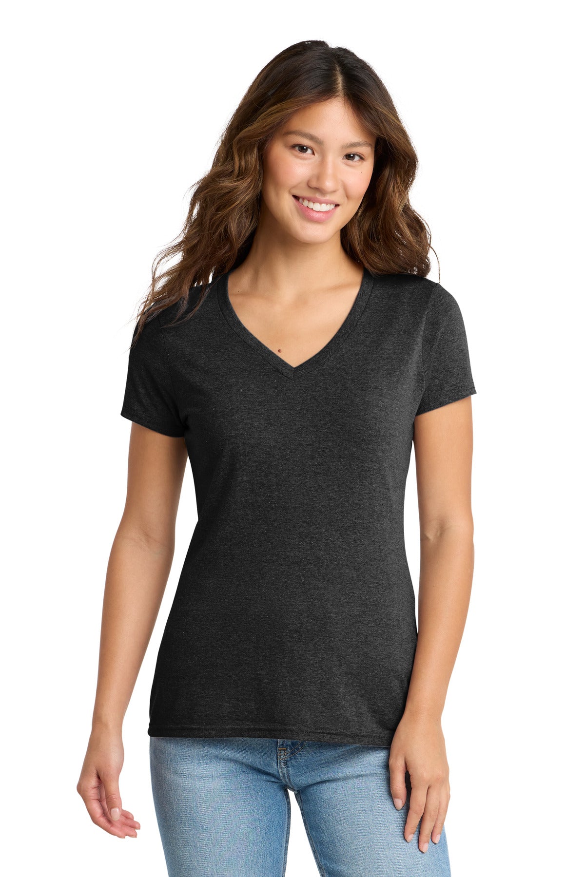 Port & Co® Women's Tri-Blend V-Neck Tee. LPC330V