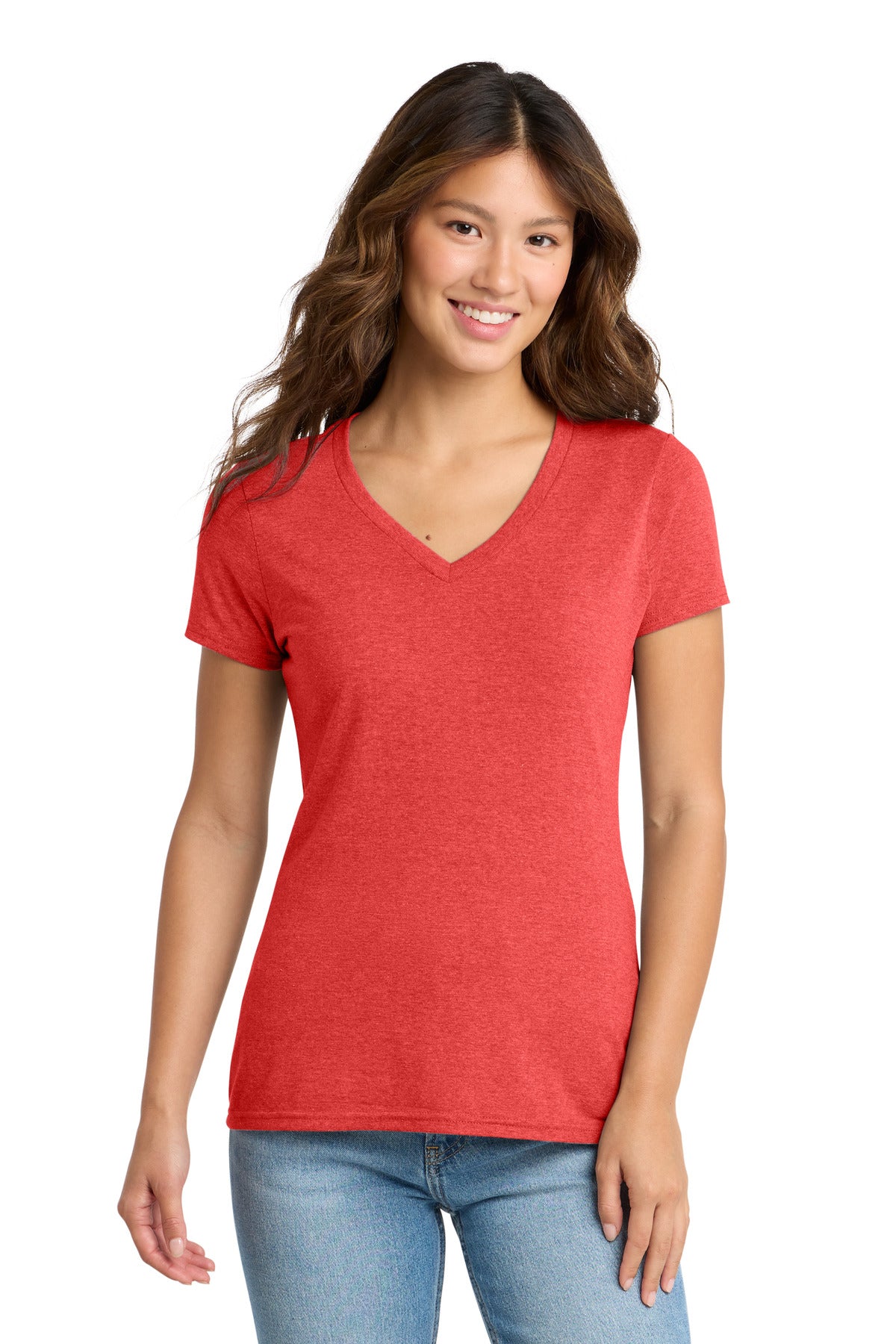 Port & Co® Women's Tri-Blend V-Neck Tee. LPC330V