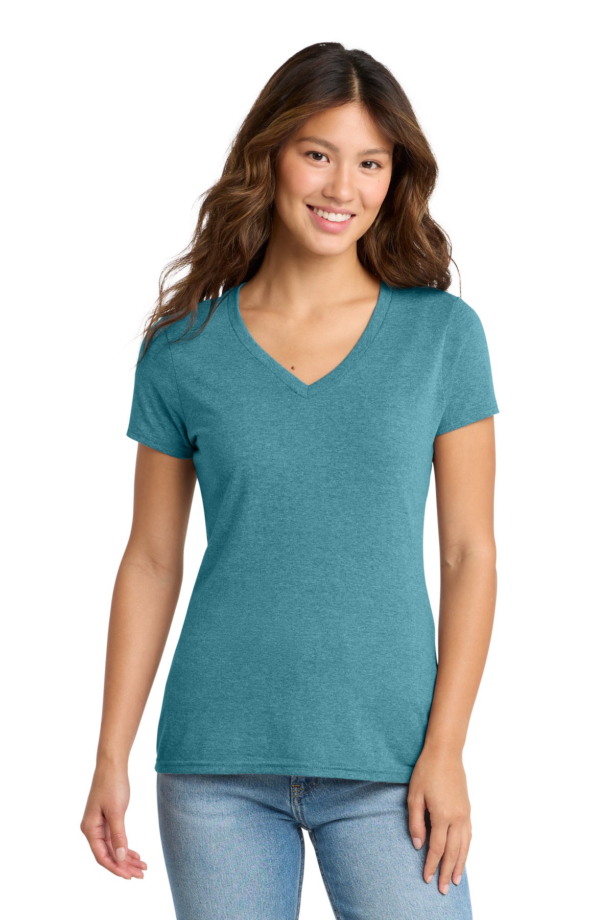 Port & Co® Women's Tri-Blend V-Neck Tee. LPC330V