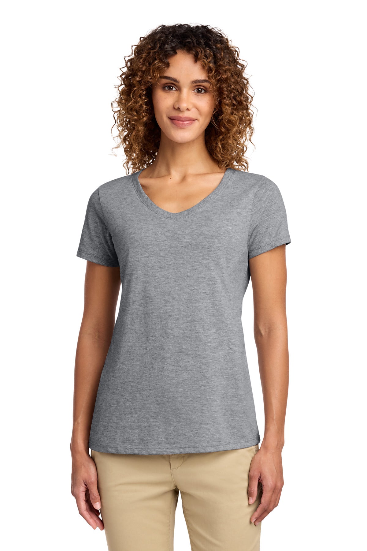 Port & Co® Women's Fan Favorite V-Neck Tee. LPC450V