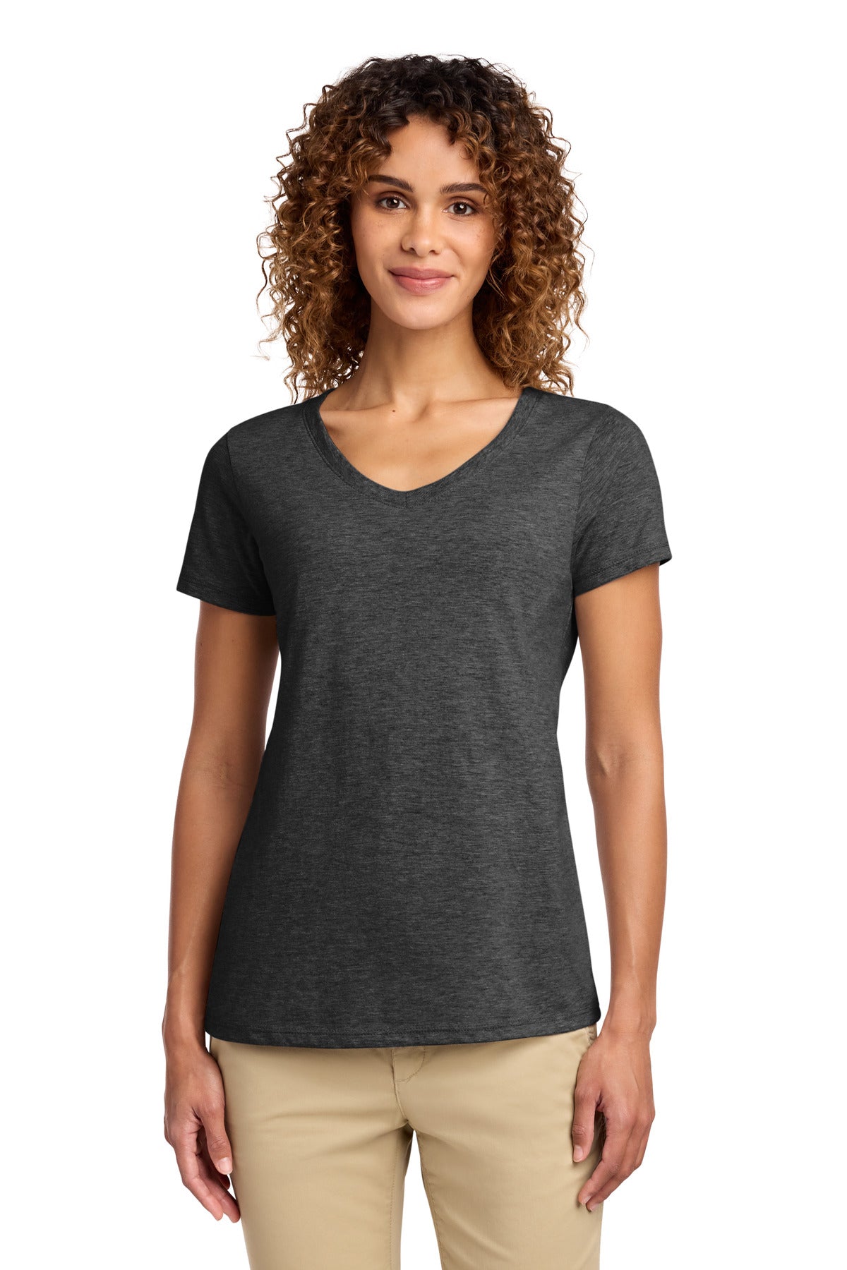 Port & Co® Women's Fan Favorite V-Neck Tee. LPC450V